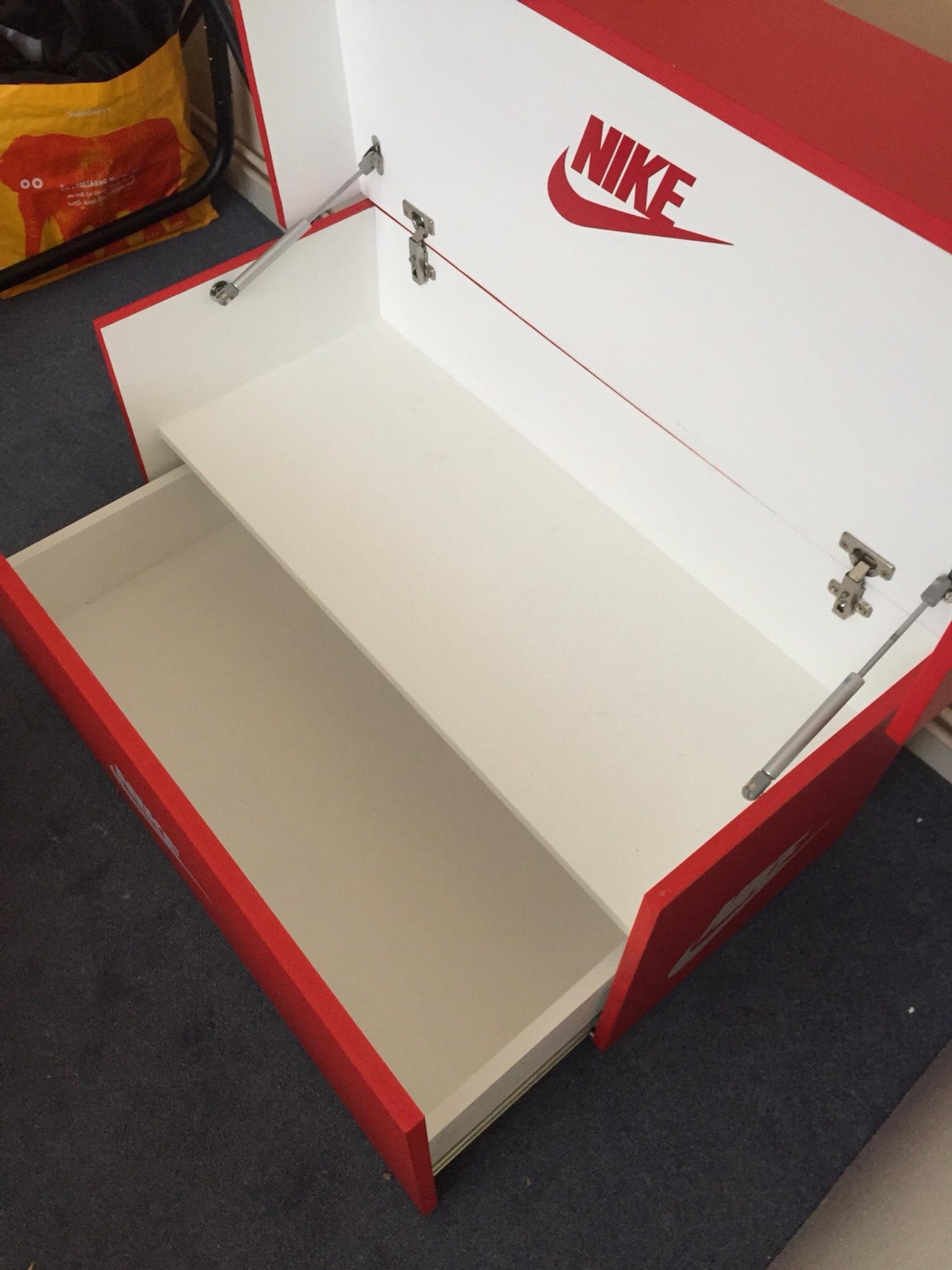 Giant Nike shoe box storage for trainers in East Hampshire
