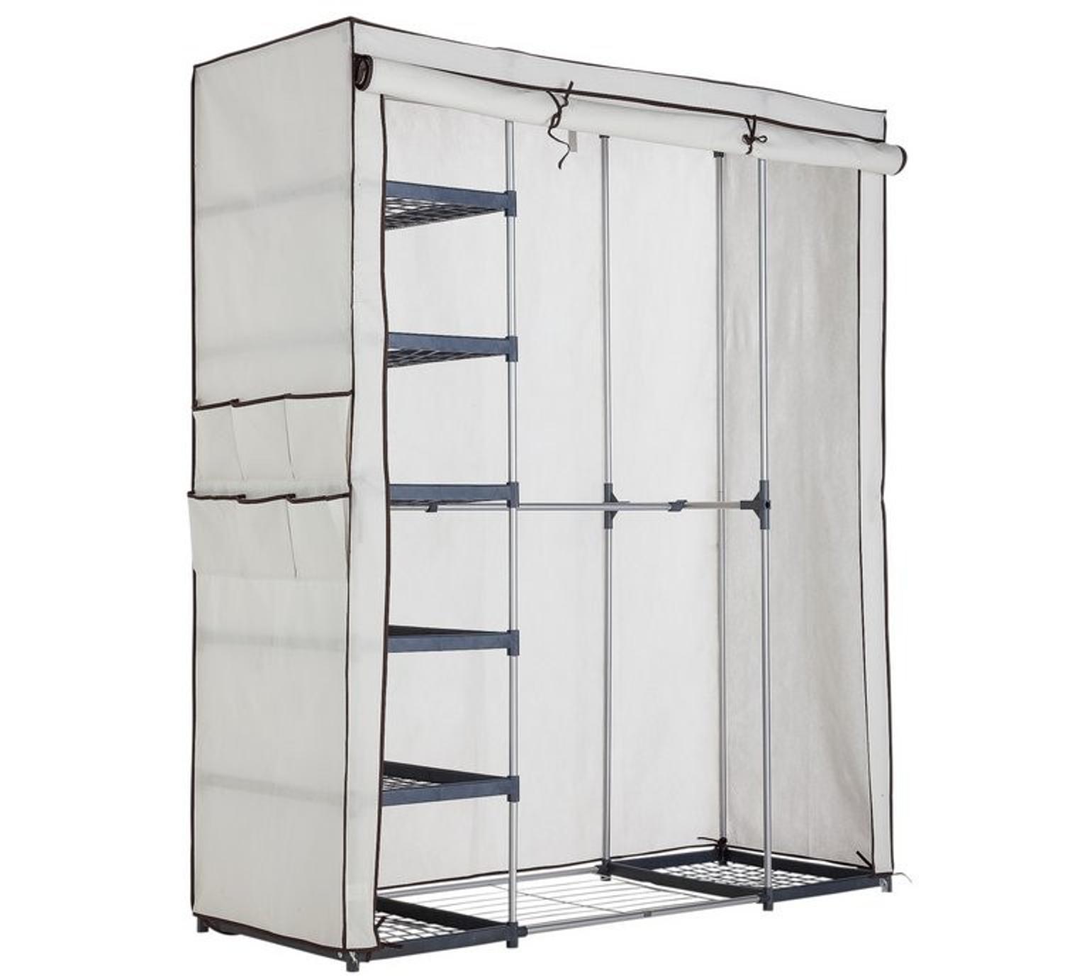 Argos Triple Wardrobe Metal and Polycotton in SE26 Bromley for £23.00