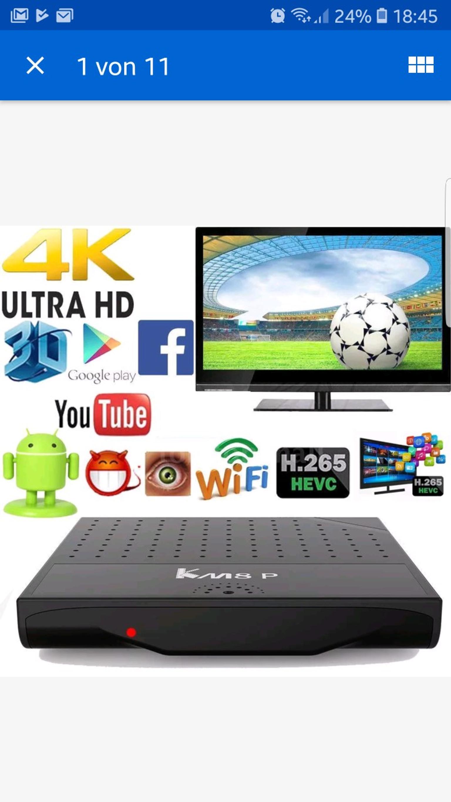 Vavoo tv box KM8P Amazon Prime Netflix.. in 58644 Iserlohn for €50.00