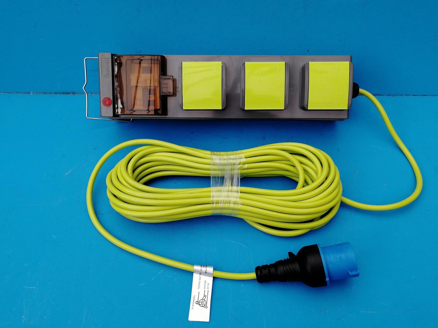 Camping Mains RCD Electric Hook Up Lead 15m in TF2 Muxton for £20.00