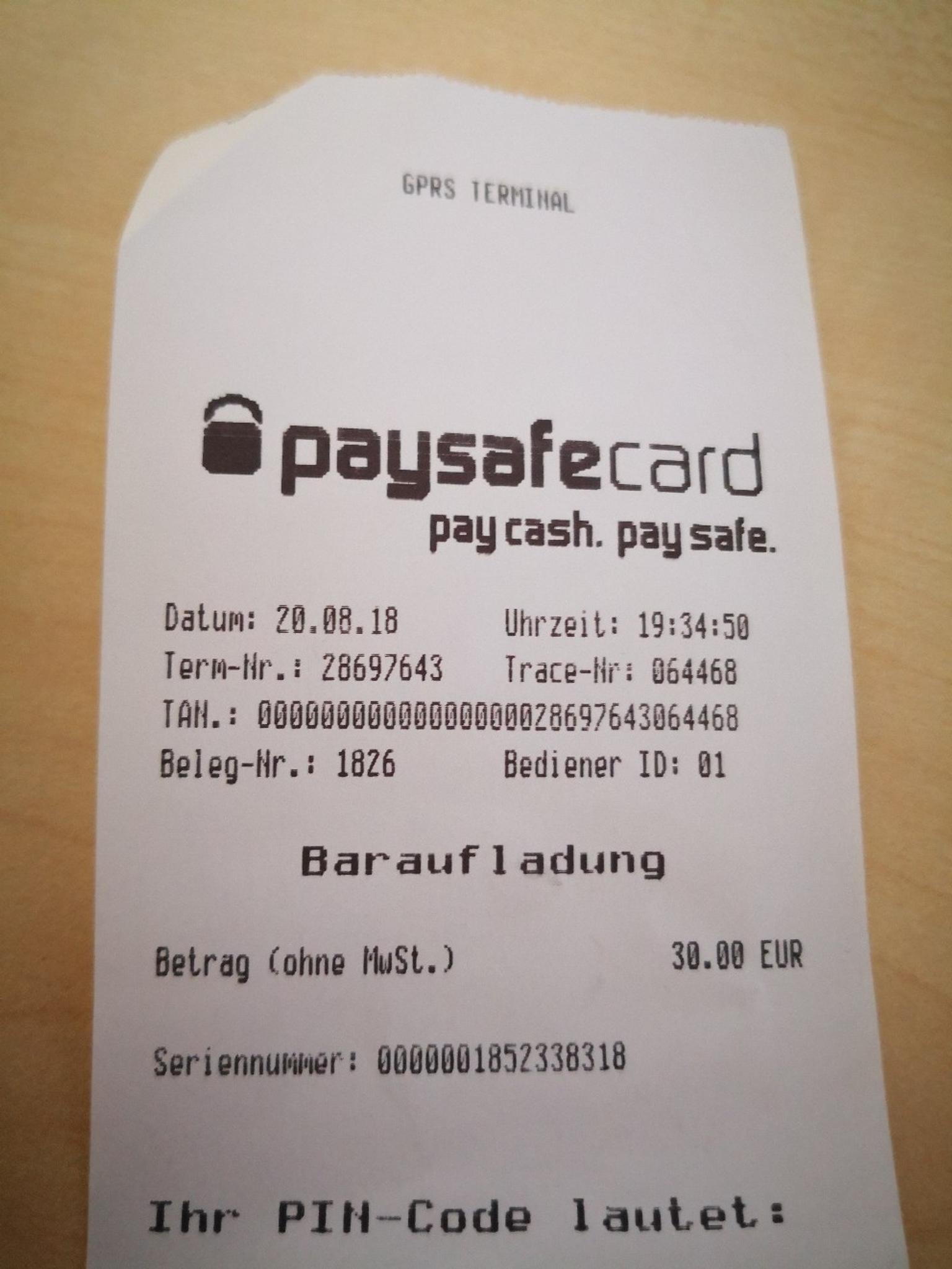 Wie hoch ist das Guthaben meiner PIN wolfcave.nu
