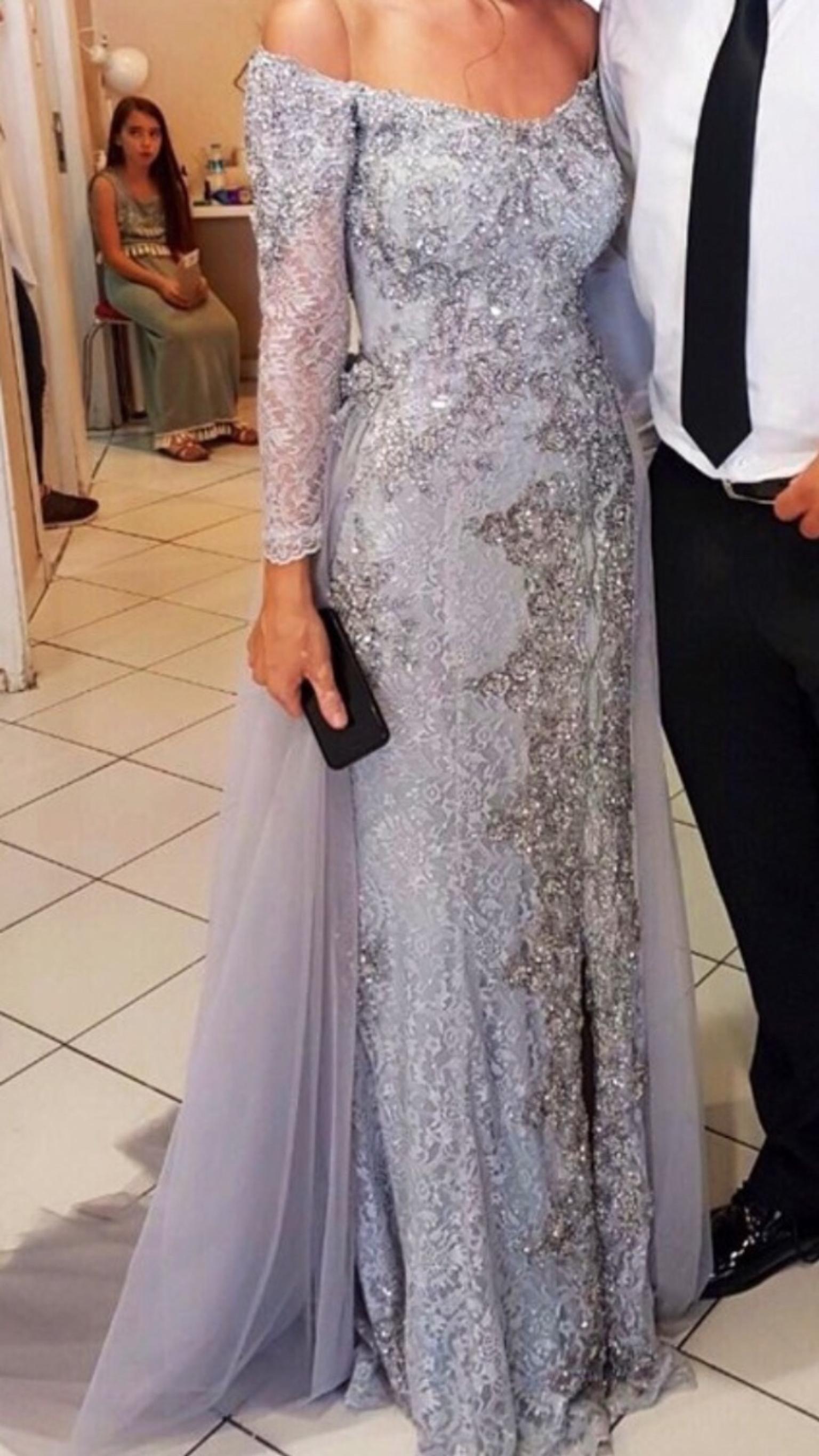 Abendkleid Silber Glitzer Abendkleider & elegante Ballkleider