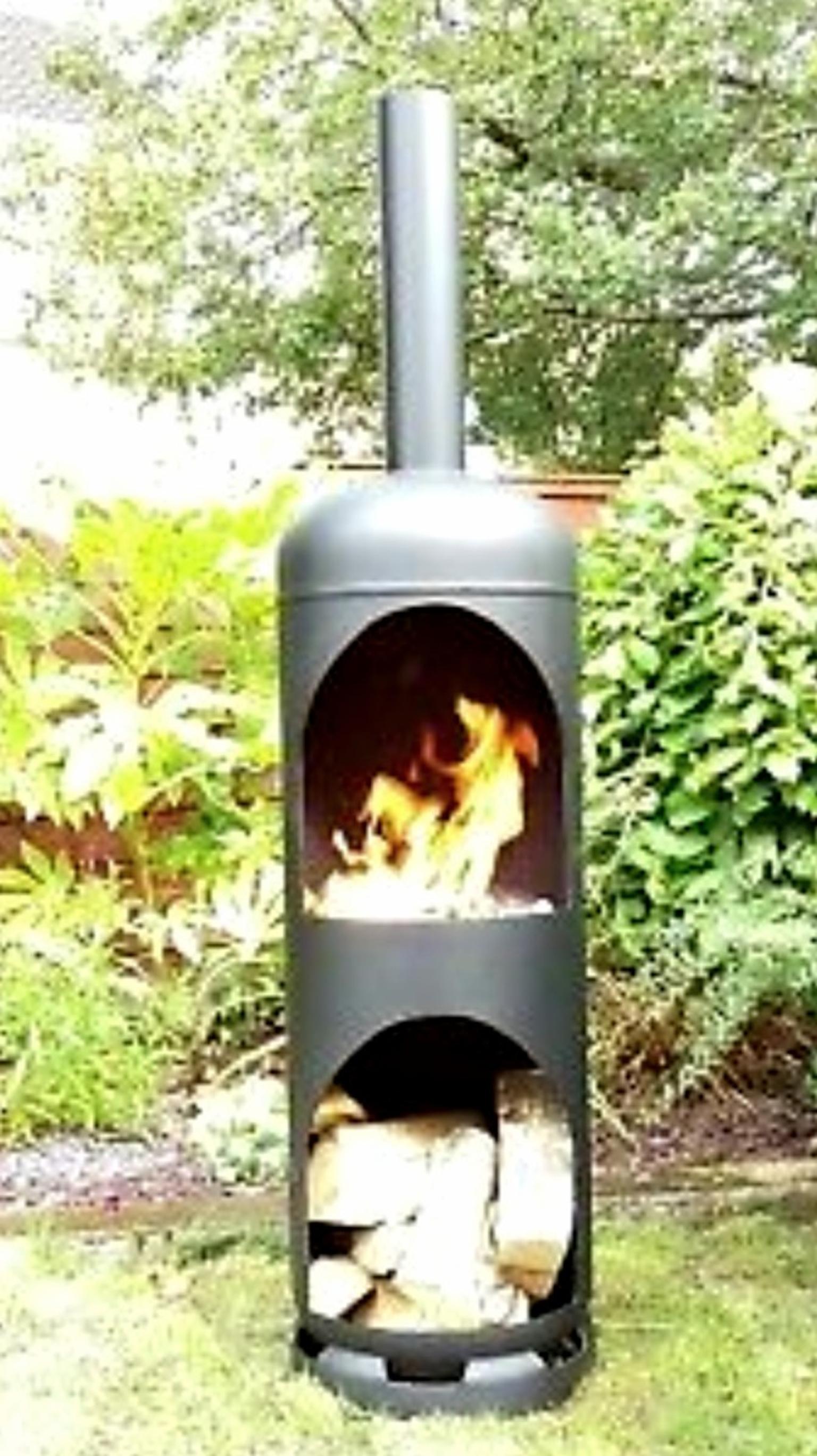 large gas bottle log burner/ chimnea/ firepit in Wigan for £90.00 for