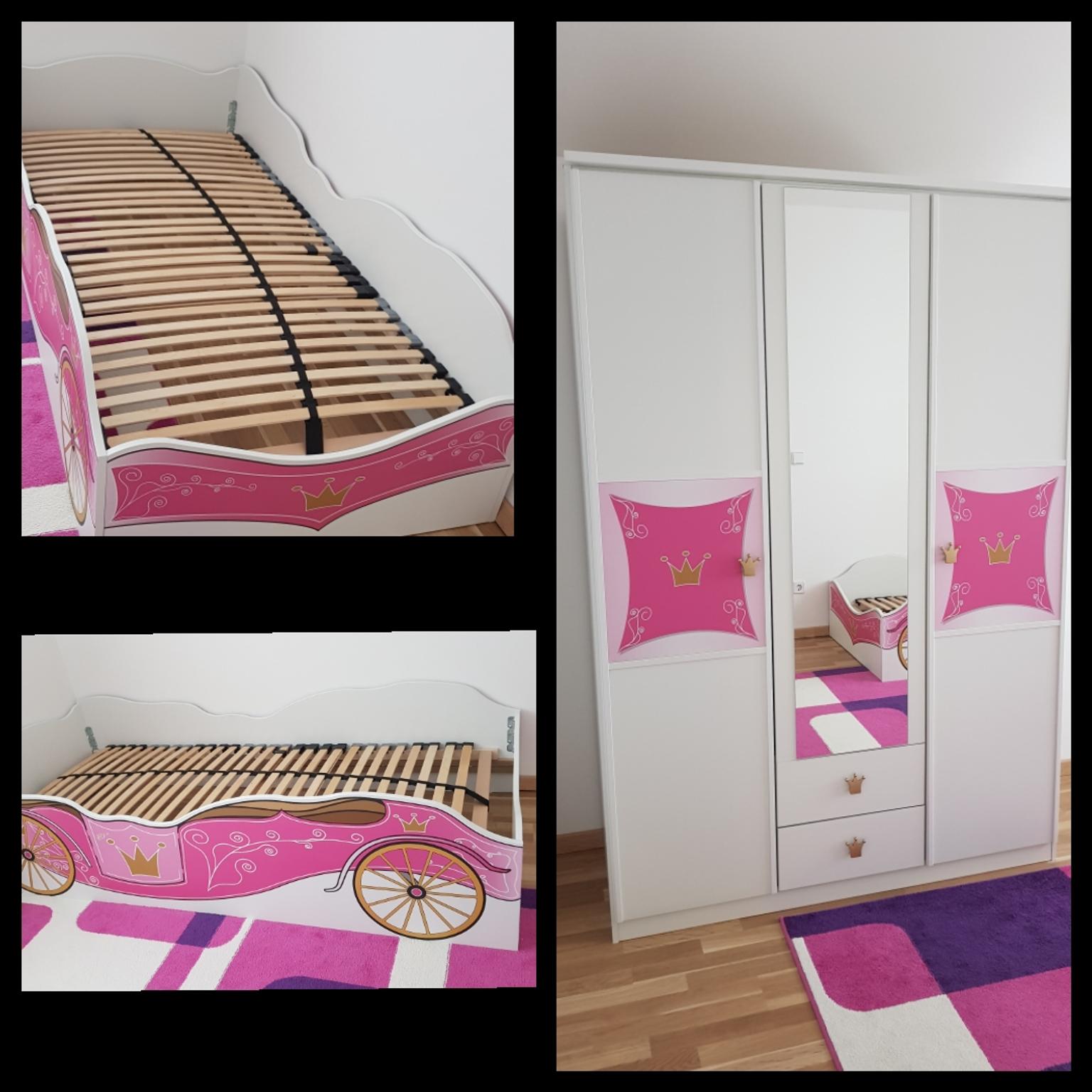Kinderzimmer Prinzessin Bett bucherregal