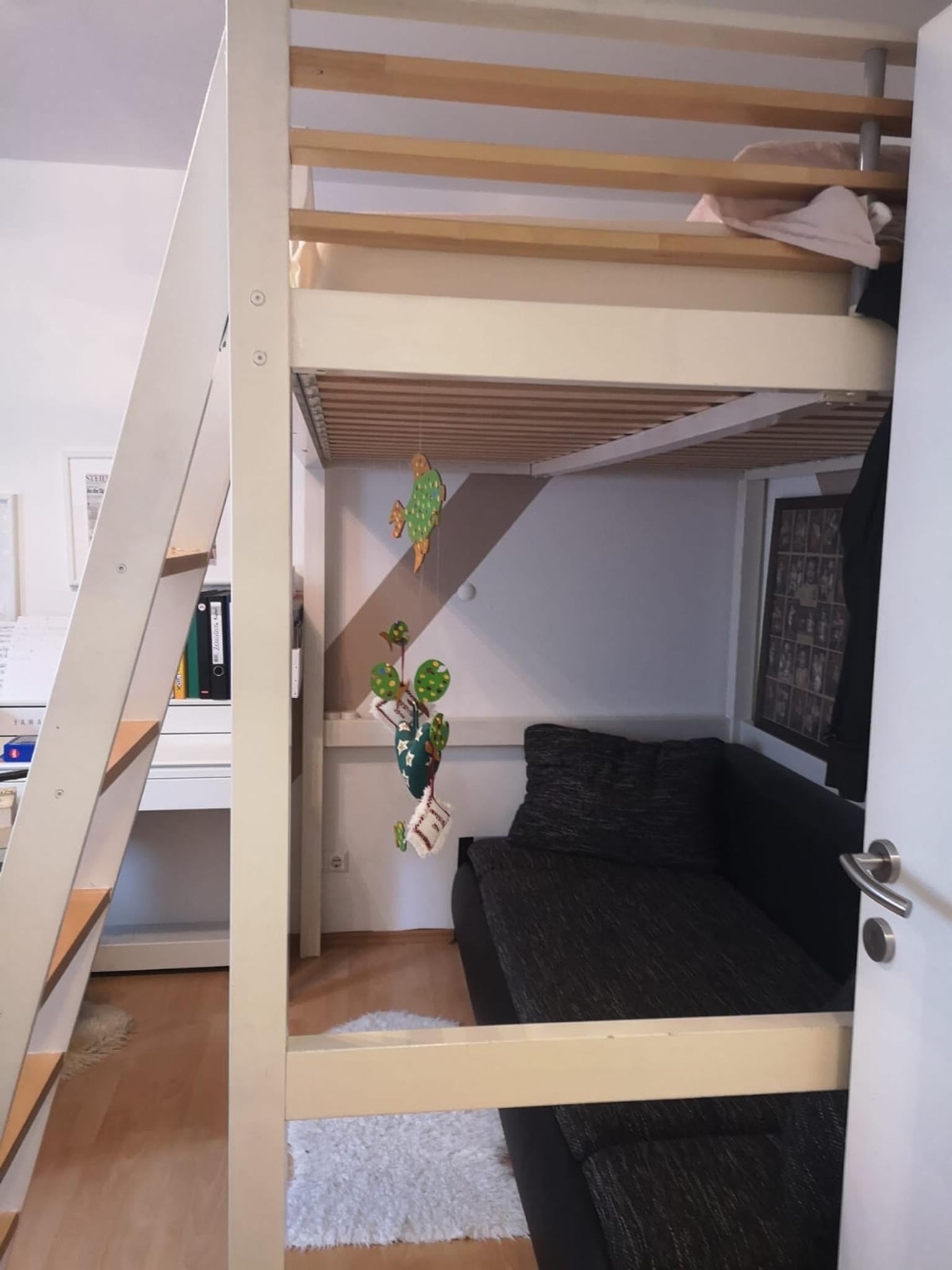 Hochbett 140x200 weiß lackiert in 8073 Feldkirchen bei Graz für 120,00