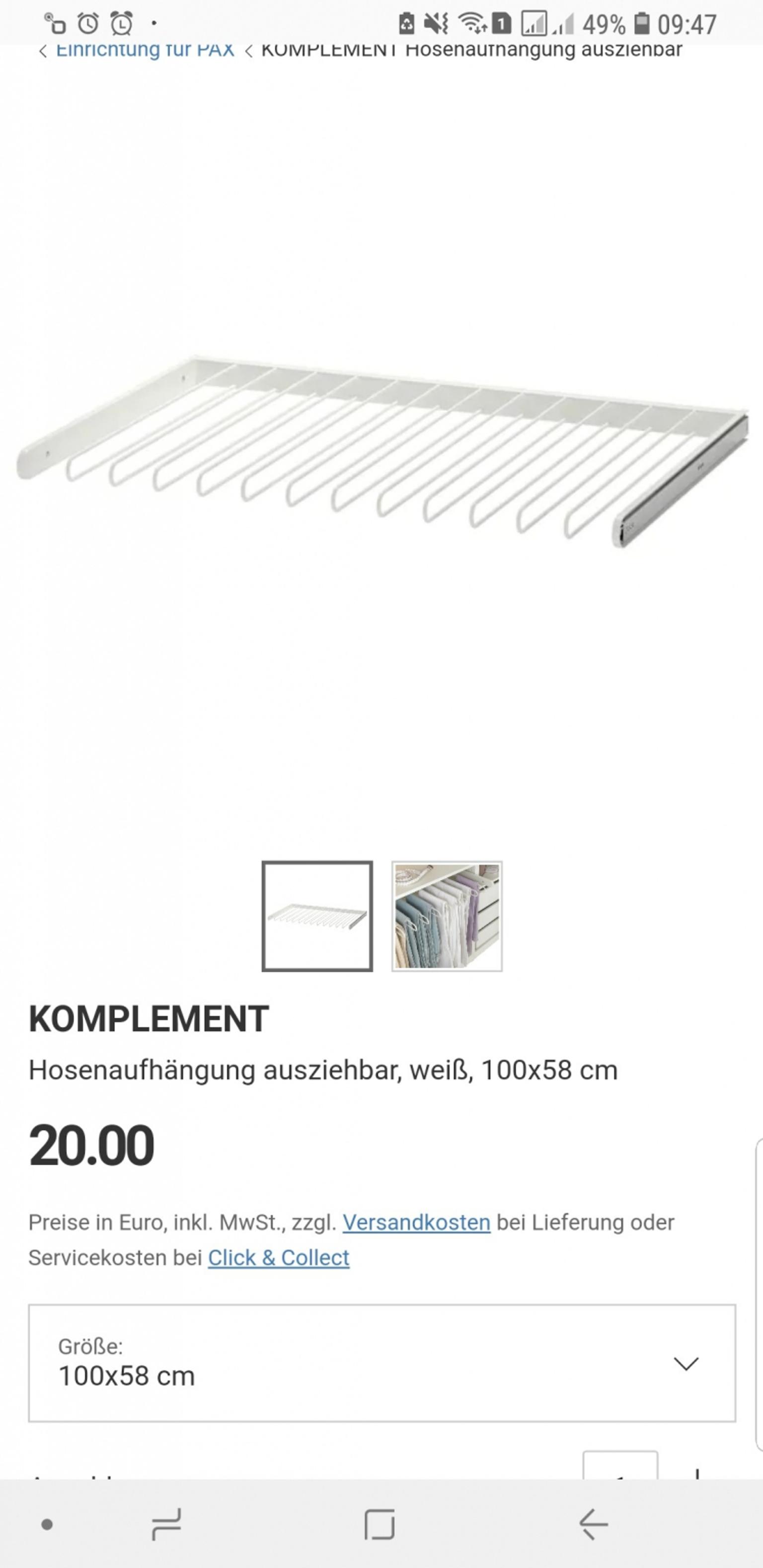 Ikea Pax Eckelement Masse
