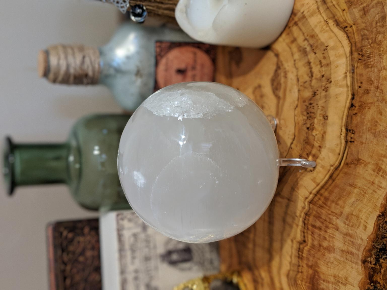 Large Selenite (Satin Spar) Sphere in CF Cardiff for £24.99 for sale