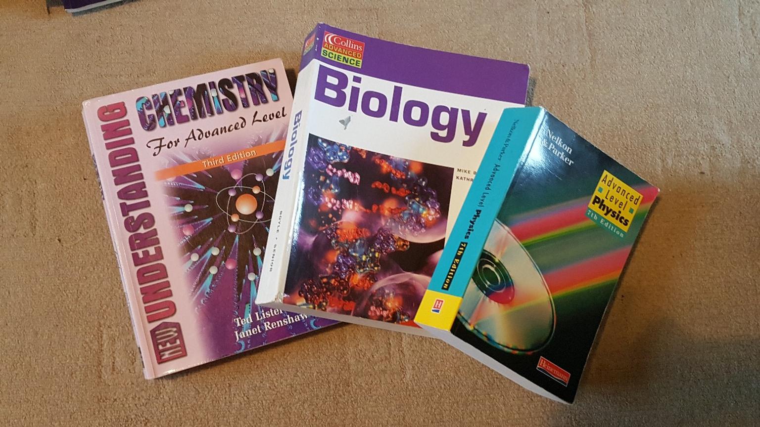 Alevel Physics, Chemistry, Biology, Maths in Manchester for £20.00 for