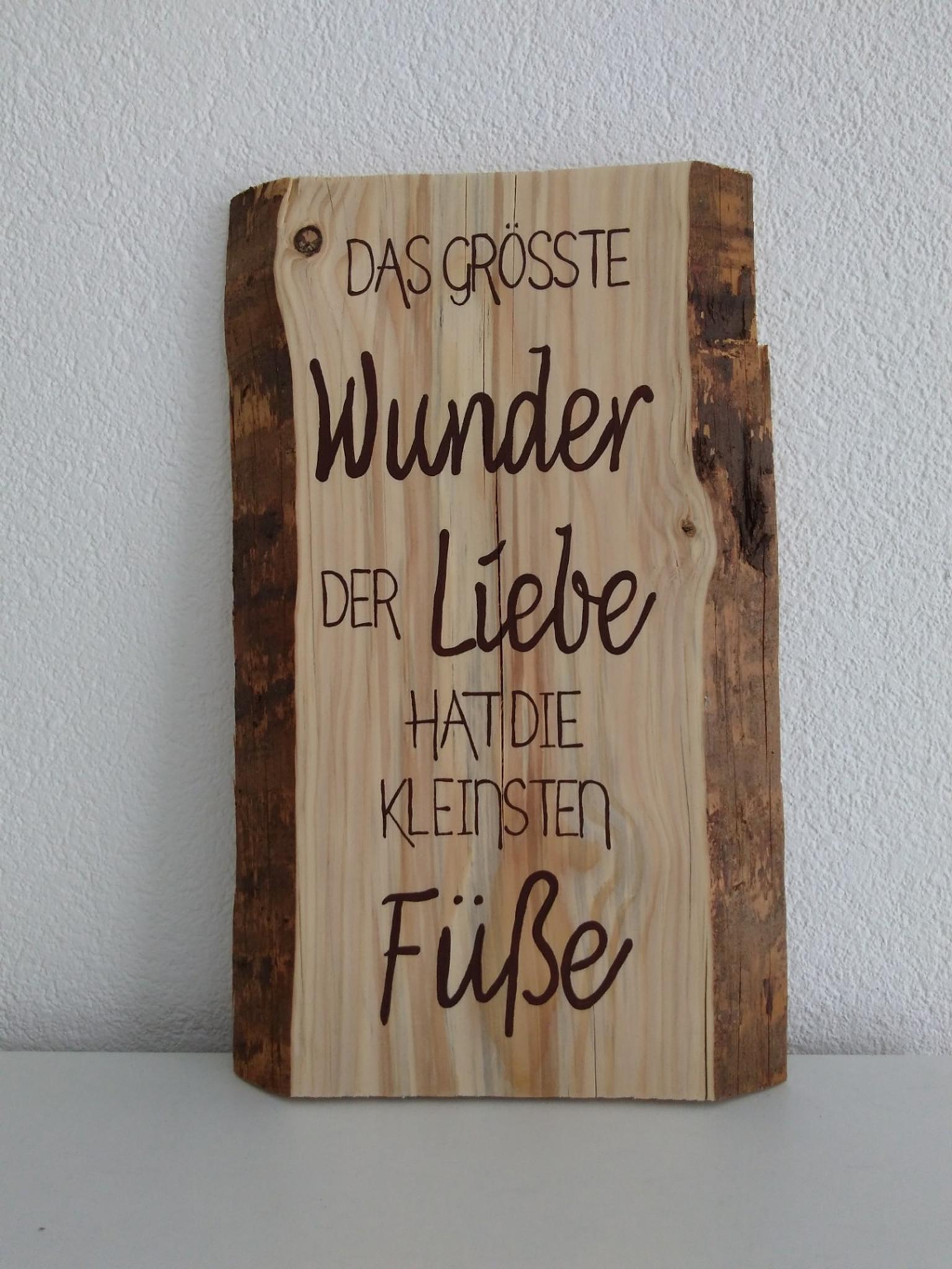 Holz Spruch Taufe Geburt Baby Geschenk Deko in 89192 Rammingen für € 21