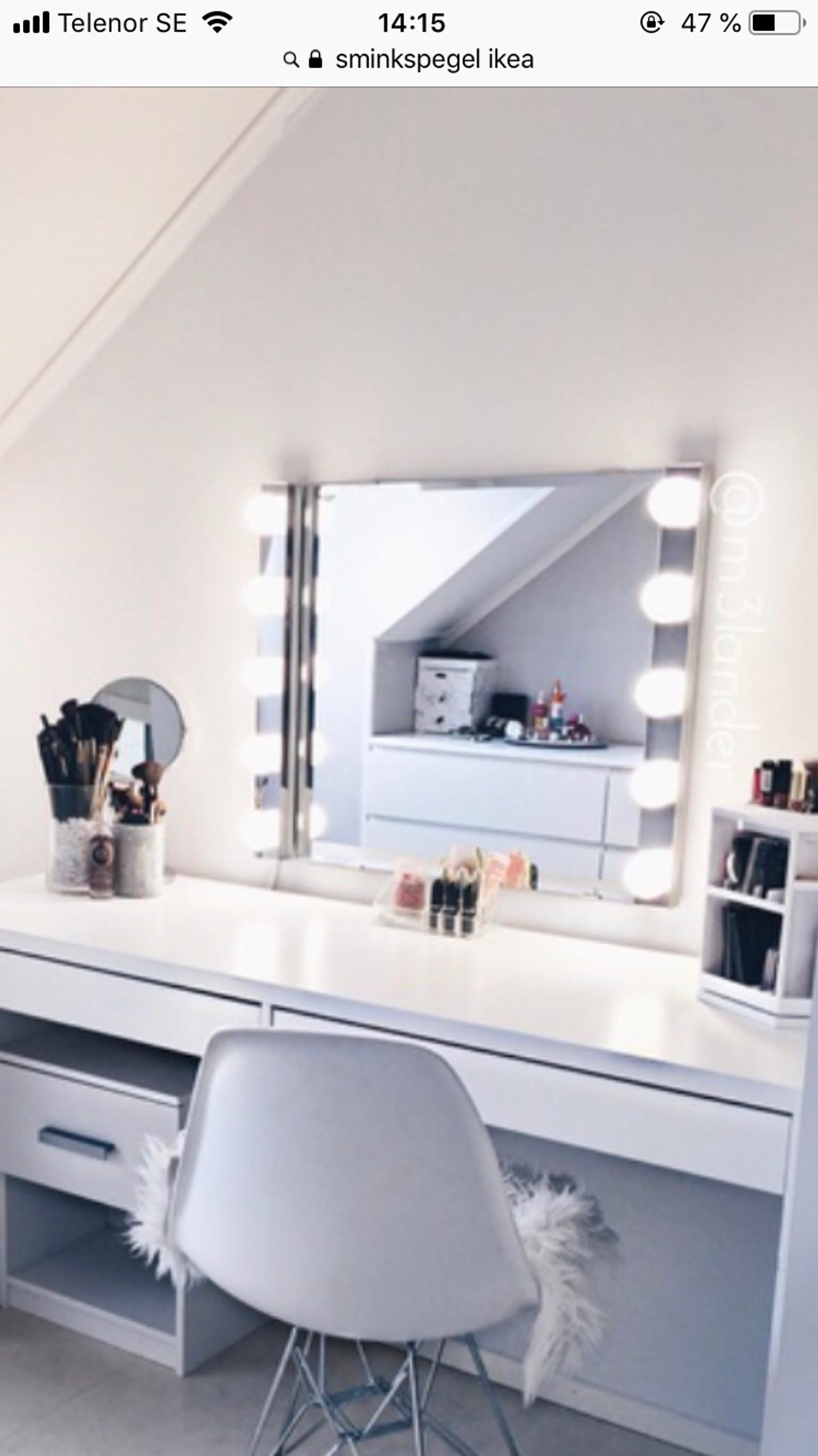Sminkspegel Med Glödlampor Ikea Spegel Ikea in 214 33 Malmö for SEK 60.00 for sale Shpock