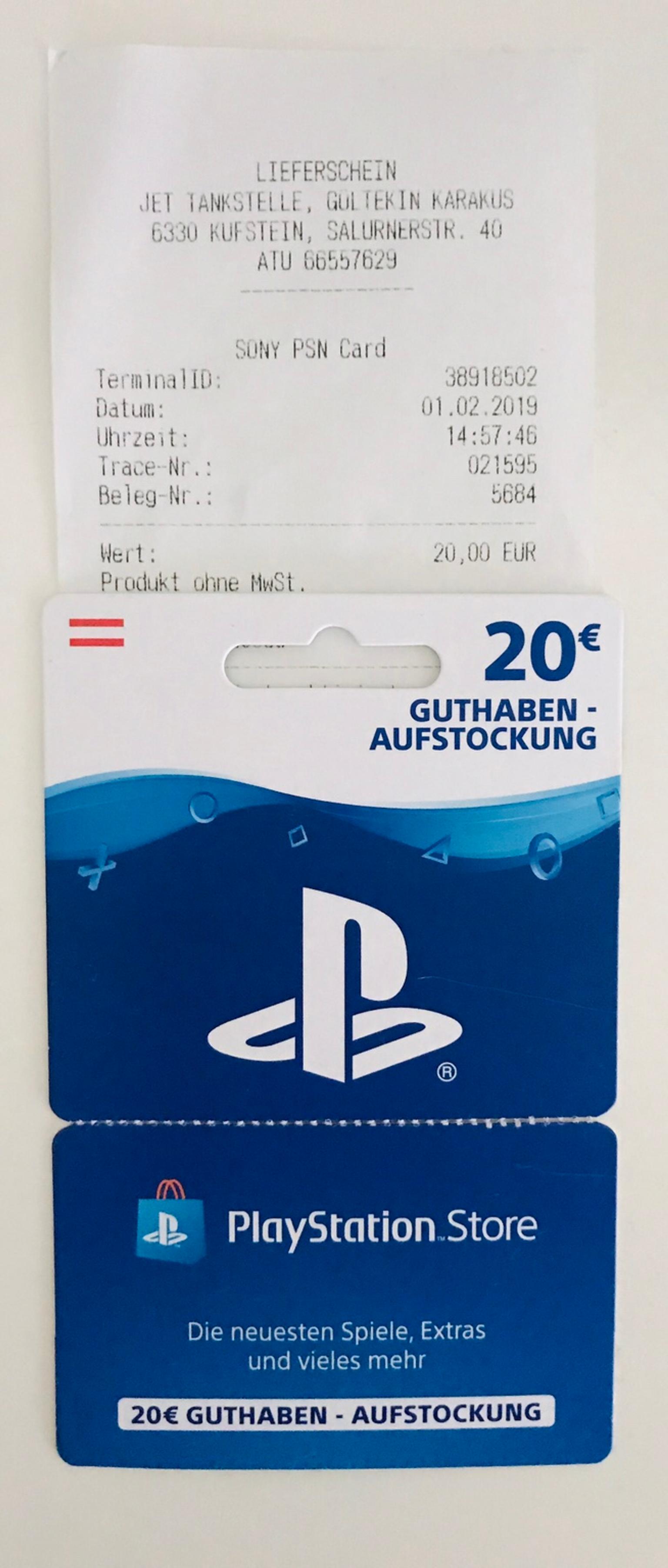 Ps Store Karte PLayStation store Guthaben Karte in 6330 Kufstein für € 18,00 zum