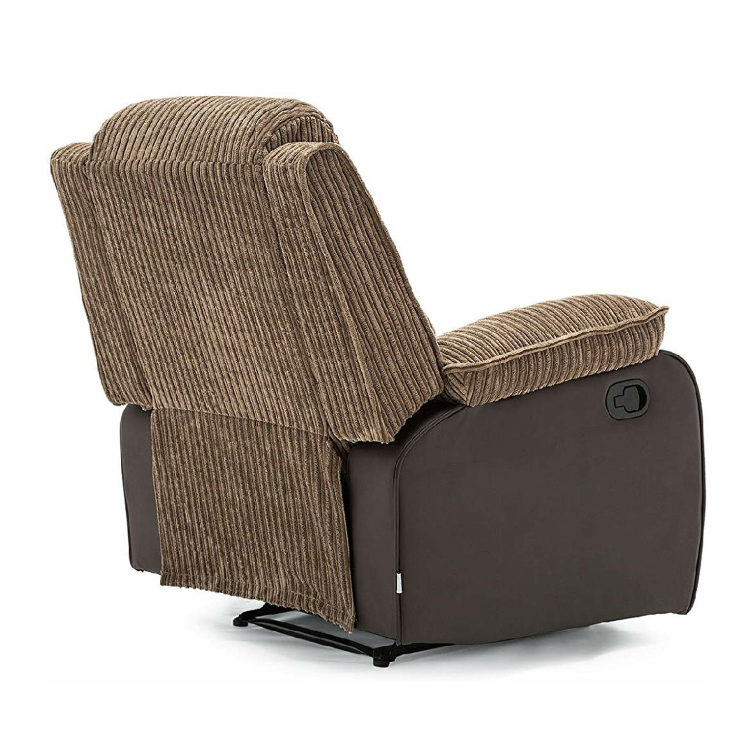 Cord Fabric Recliner Armchair Sofa (Brown) in B33 Birmingham for £150.