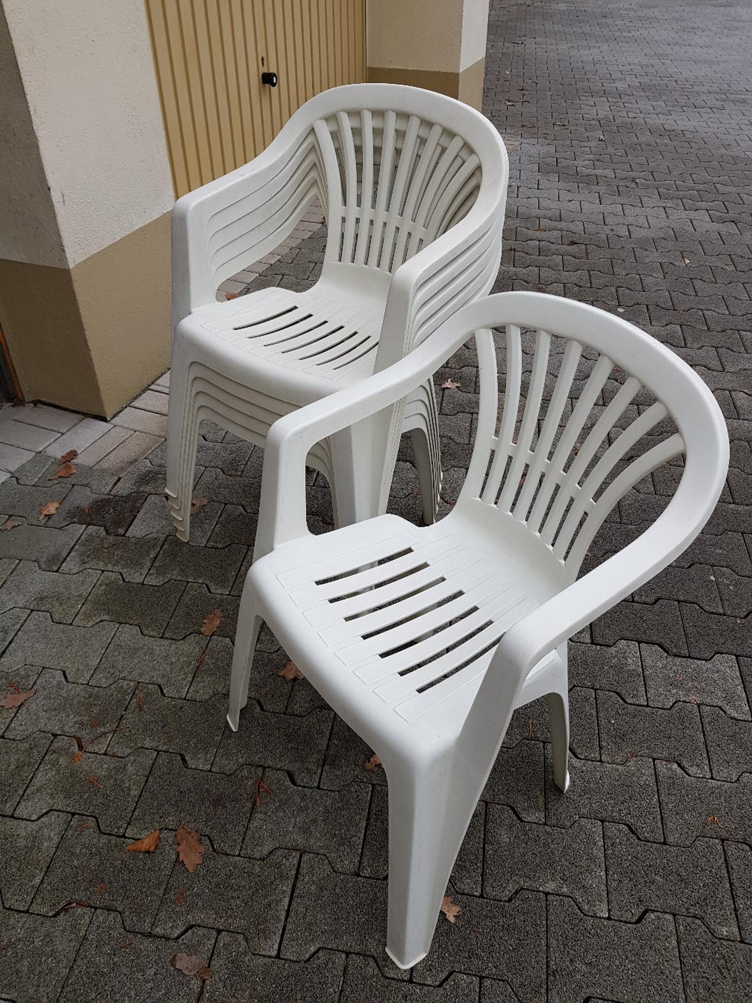 Weiße Gartenstühle Kunststoff