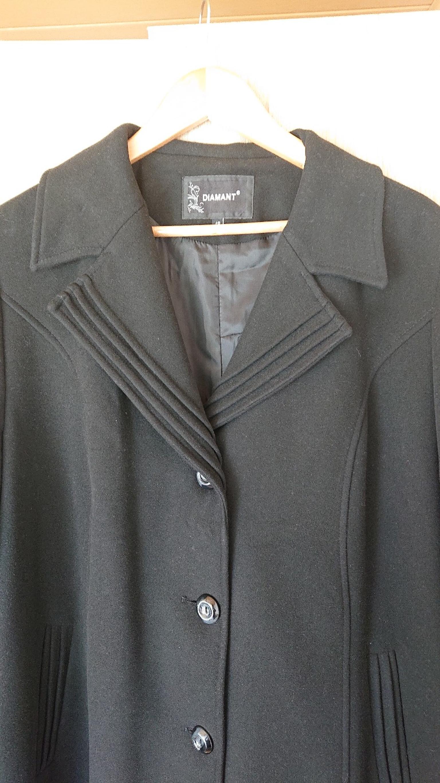 Italy Donna Damen Lang Wintermantel Mantel Kapuze Steppmantel Parka