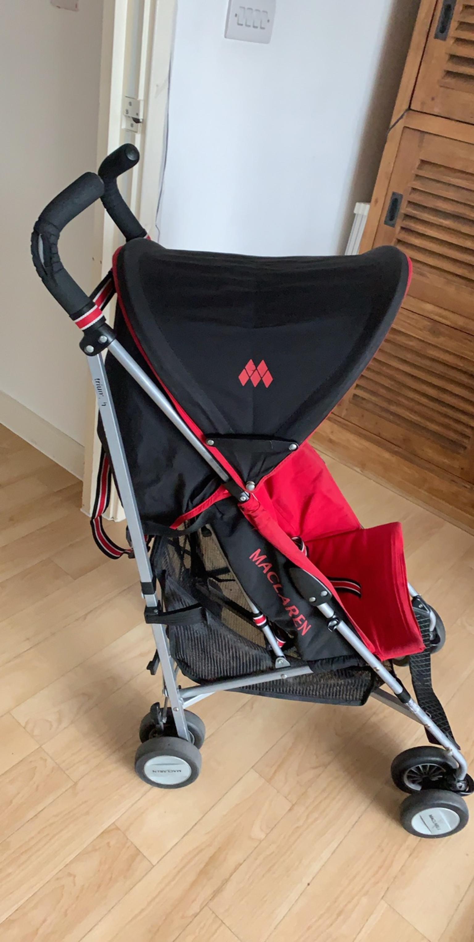 Maclaren Triumph Stroller in red and black in E17 London
