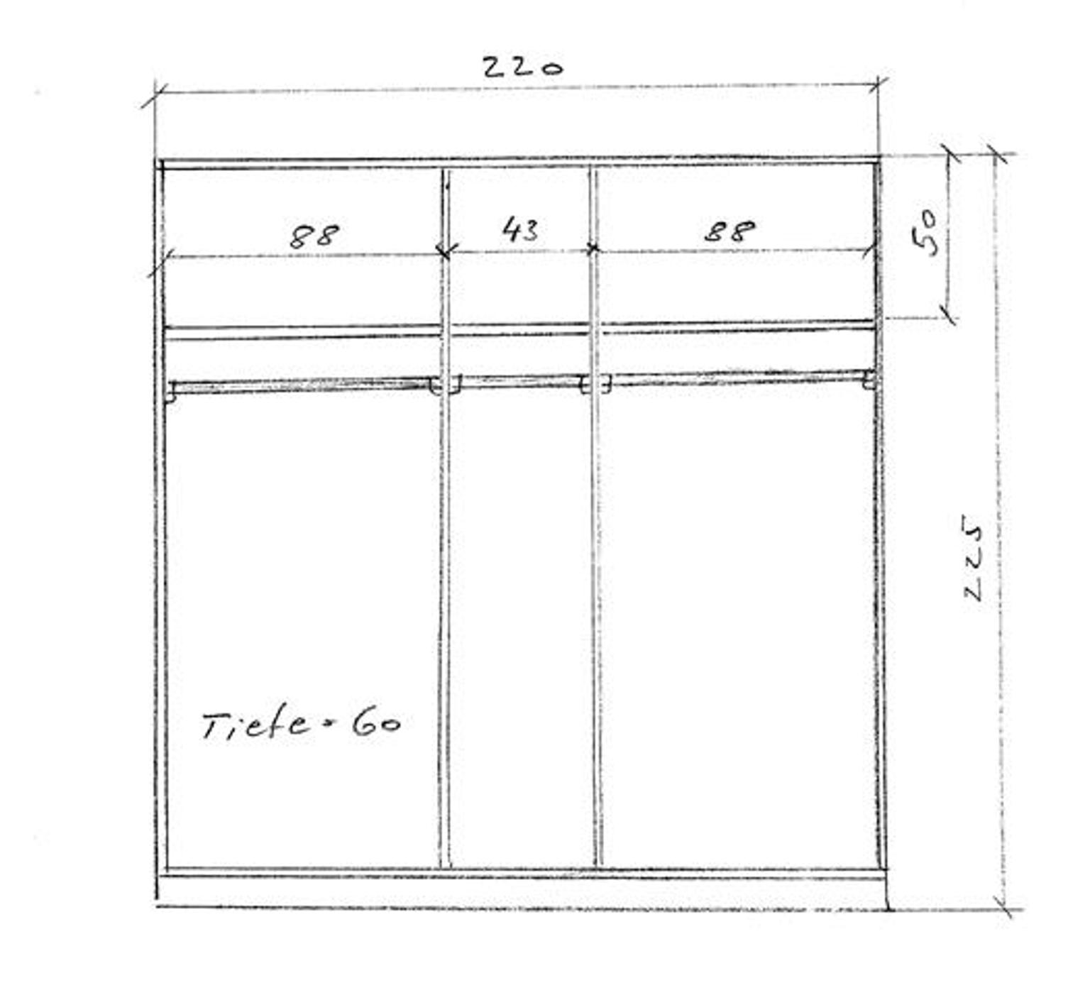 Neuwertiger 3teilger Kleiderschrank in 4400 Steyr für € 200,00 zum