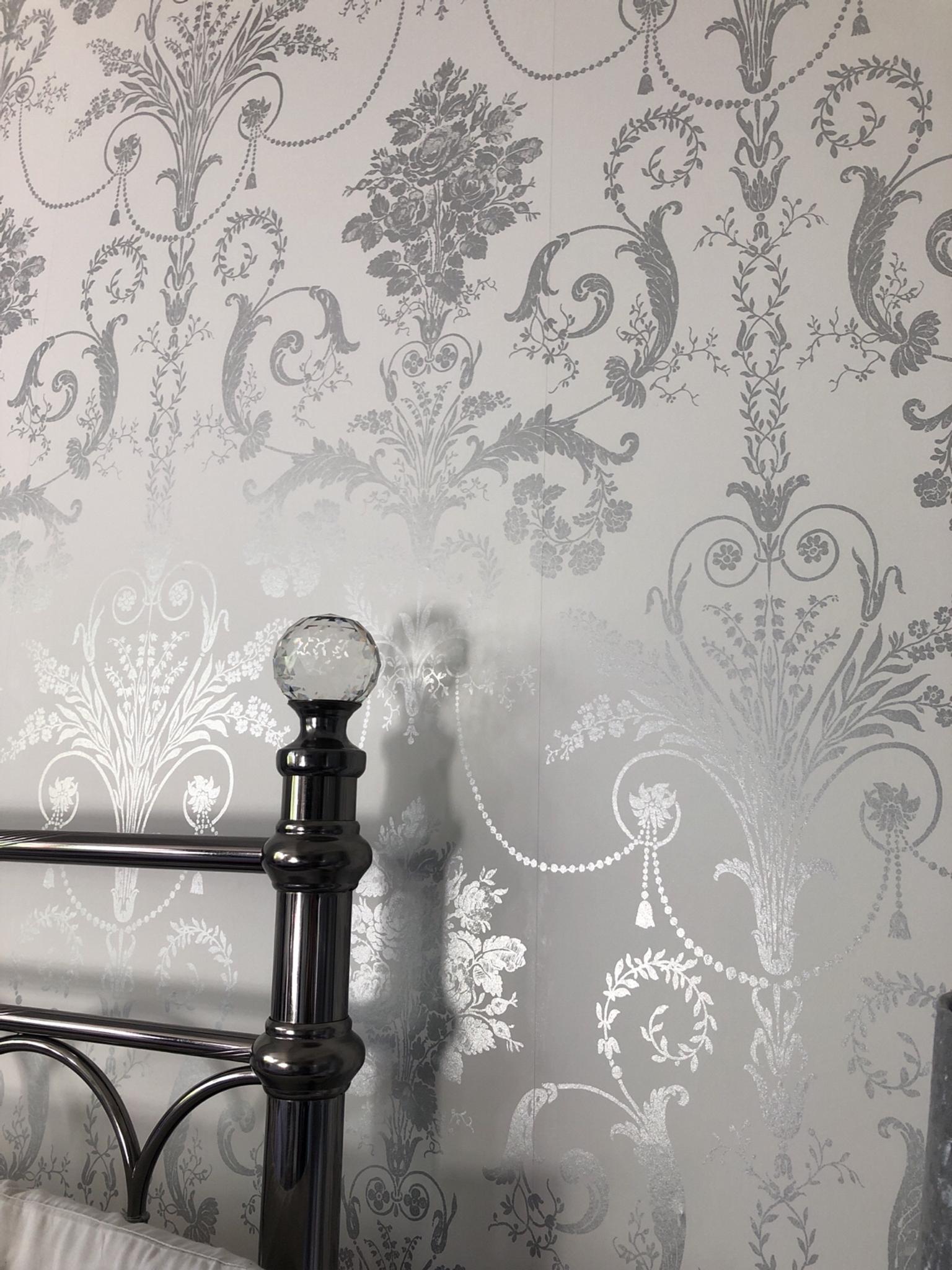 Laura Ashley Josette Steel Wallpaper Get the best deals on laura ashley