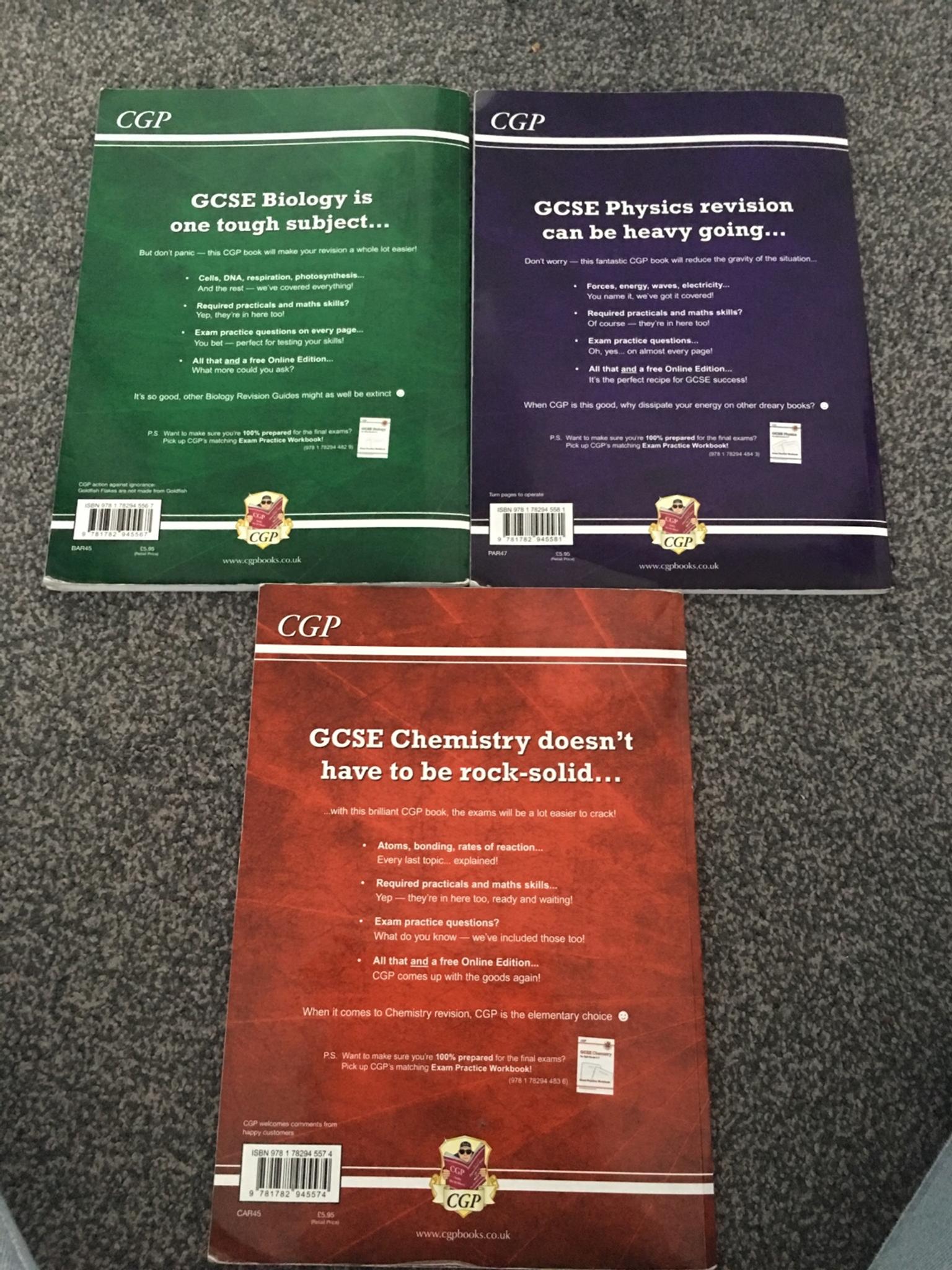 GCSE AQA Triple Science Revision Guide Set in YO22