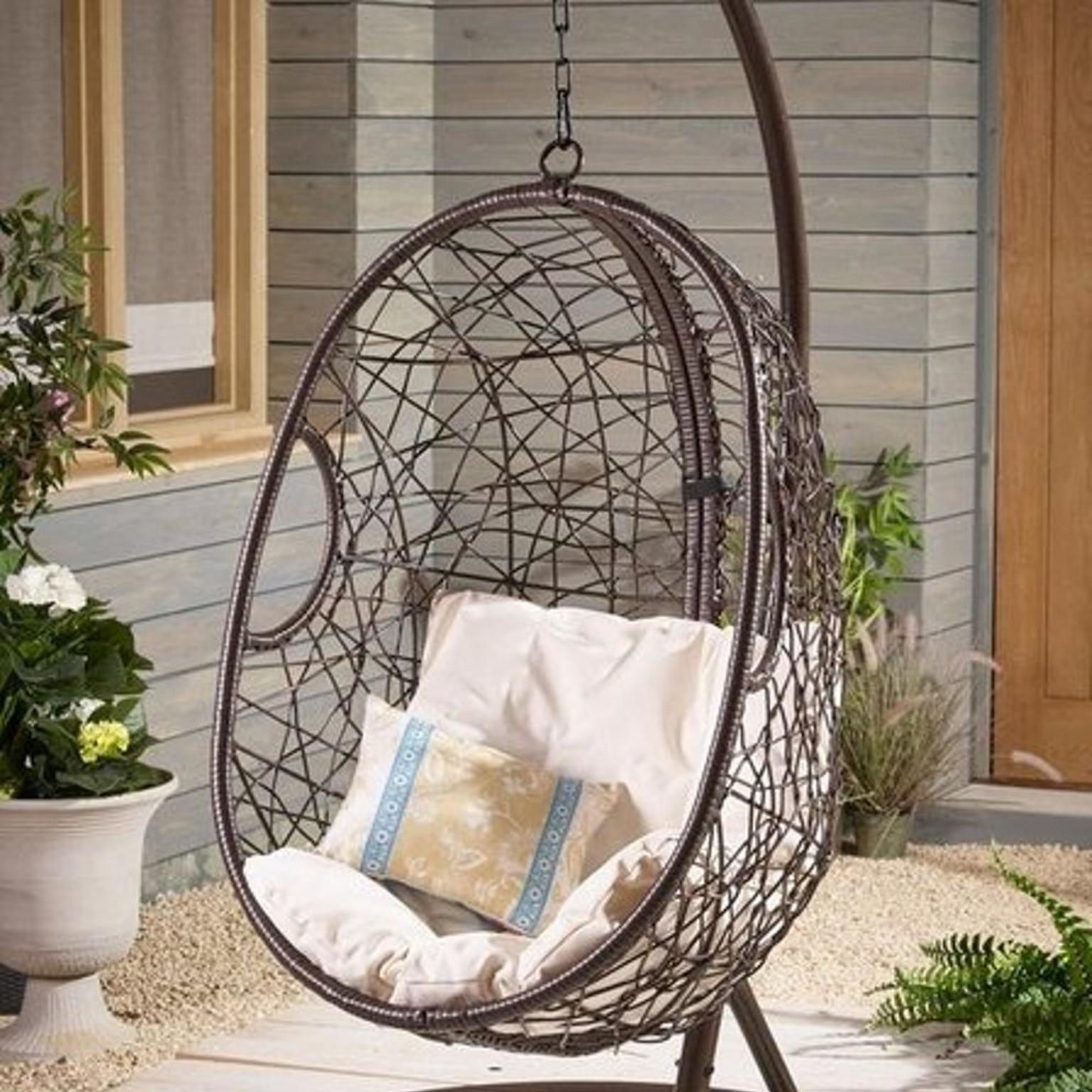 RattanEffect Egg Chair Brown Beige Garden in M350BN Failsworth for £