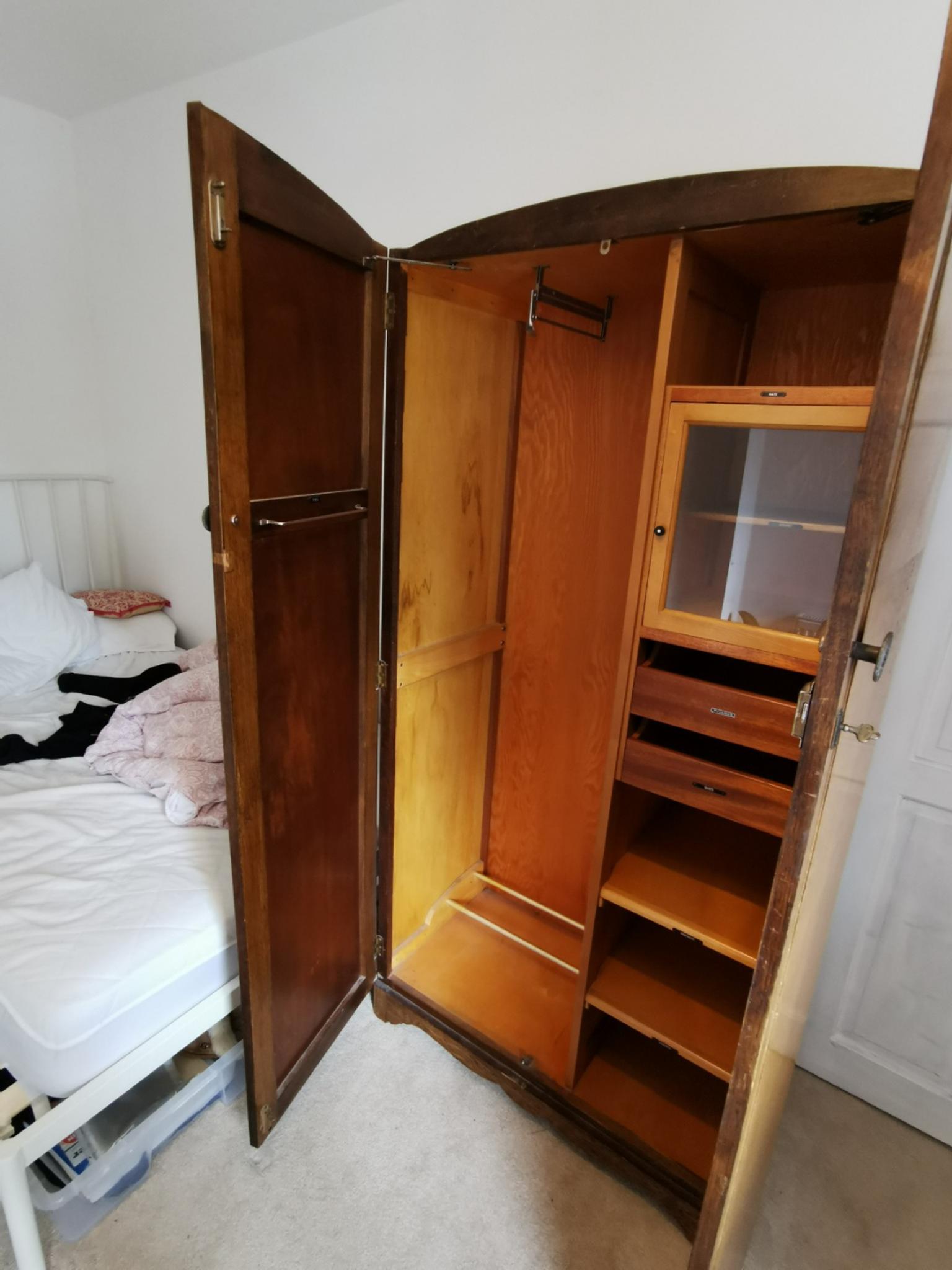 Vintage 1930s Gentleman’s Art Deco wardrobe in B78 Lichfield for £50.00