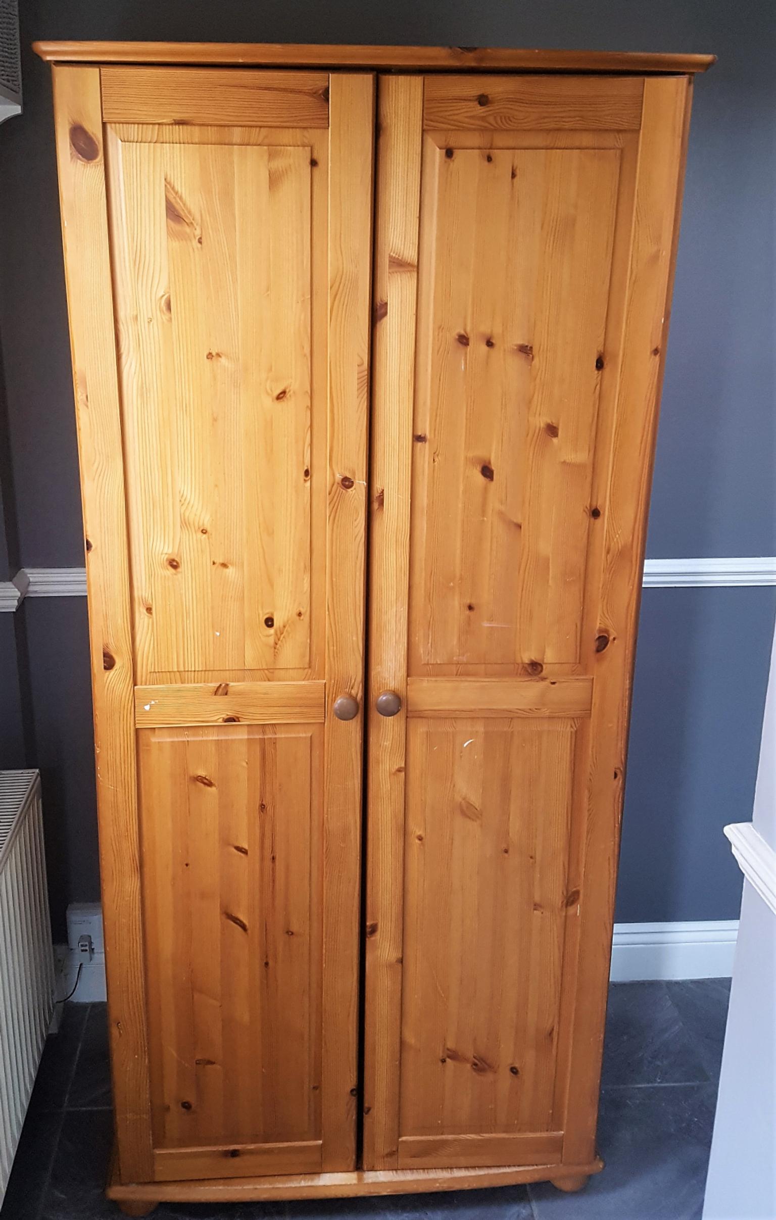 2 Door Pine Wardrobe in TW8 London for £55.00 for sale Shpock