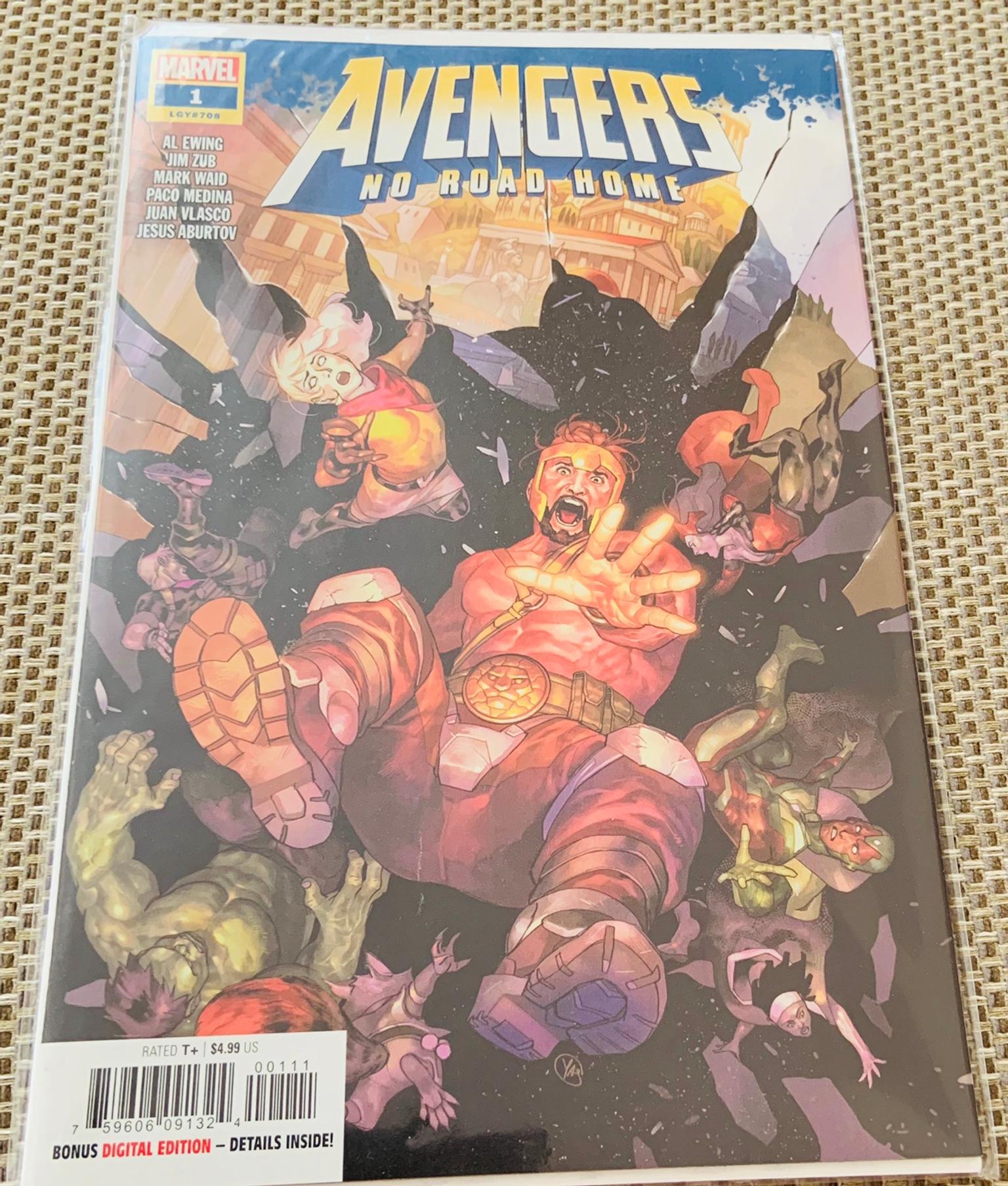 NO ROAD HOME 1 MARVEL comics NM 2019 Ewing Zub Waid Medina AVENGERS