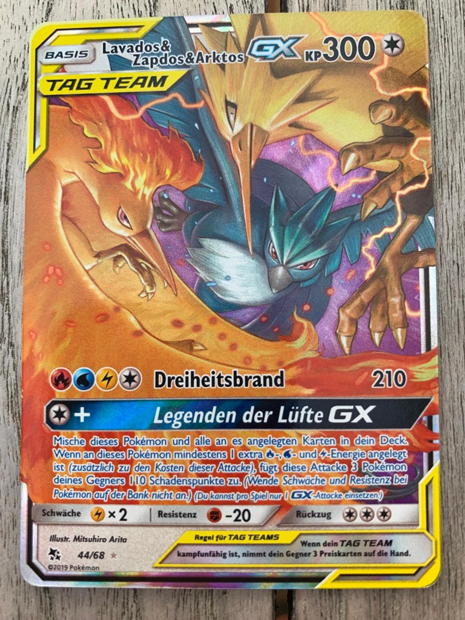 Pokemon Karten Lavados Zapdos & Arktos GX in 23566 Lübeck for €18.00