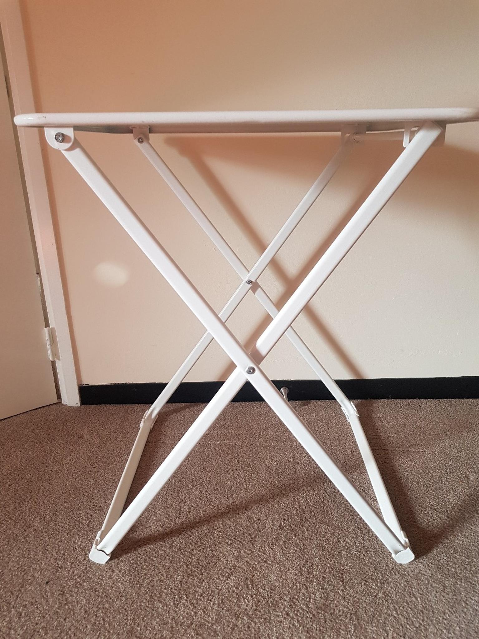 IKEA white metal folding table in W10 Chelsea for £12.00 for sale Shpock