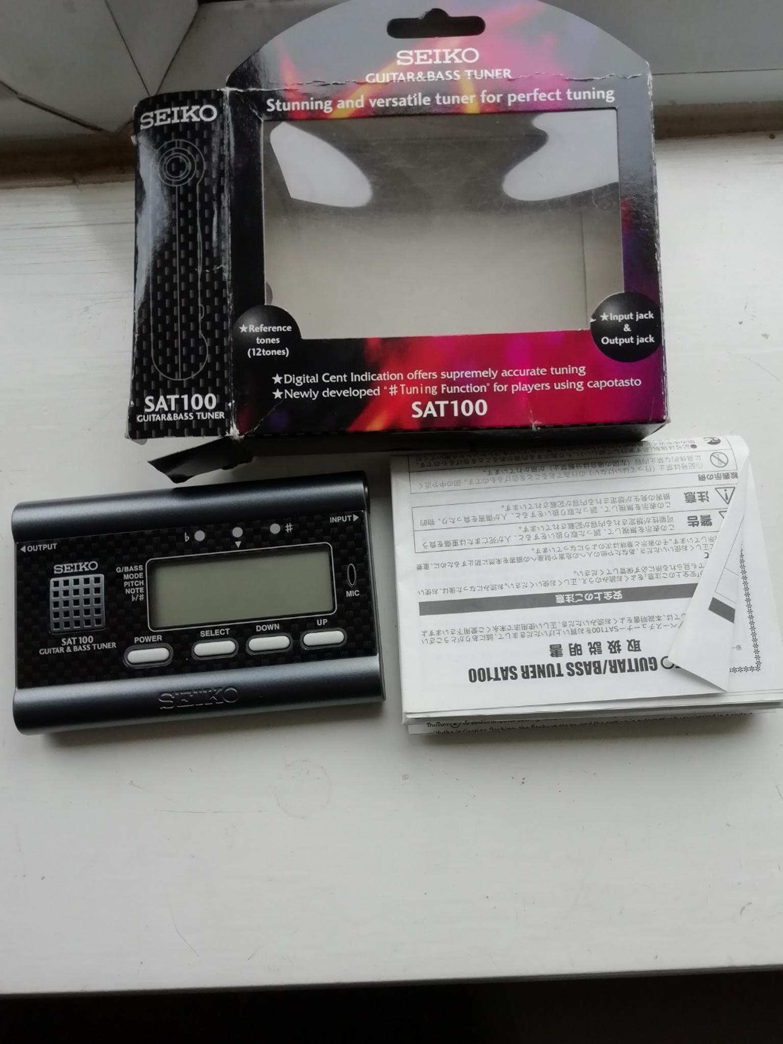 Seiko Sat 100 Guitar And Bass Tuner User Manual intelligenceyellow