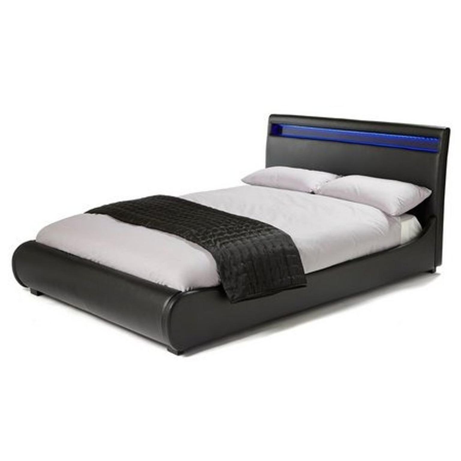 Atlanta Faux Leather King Size 5FT6 Bed LED in M350BN Failsworth for £