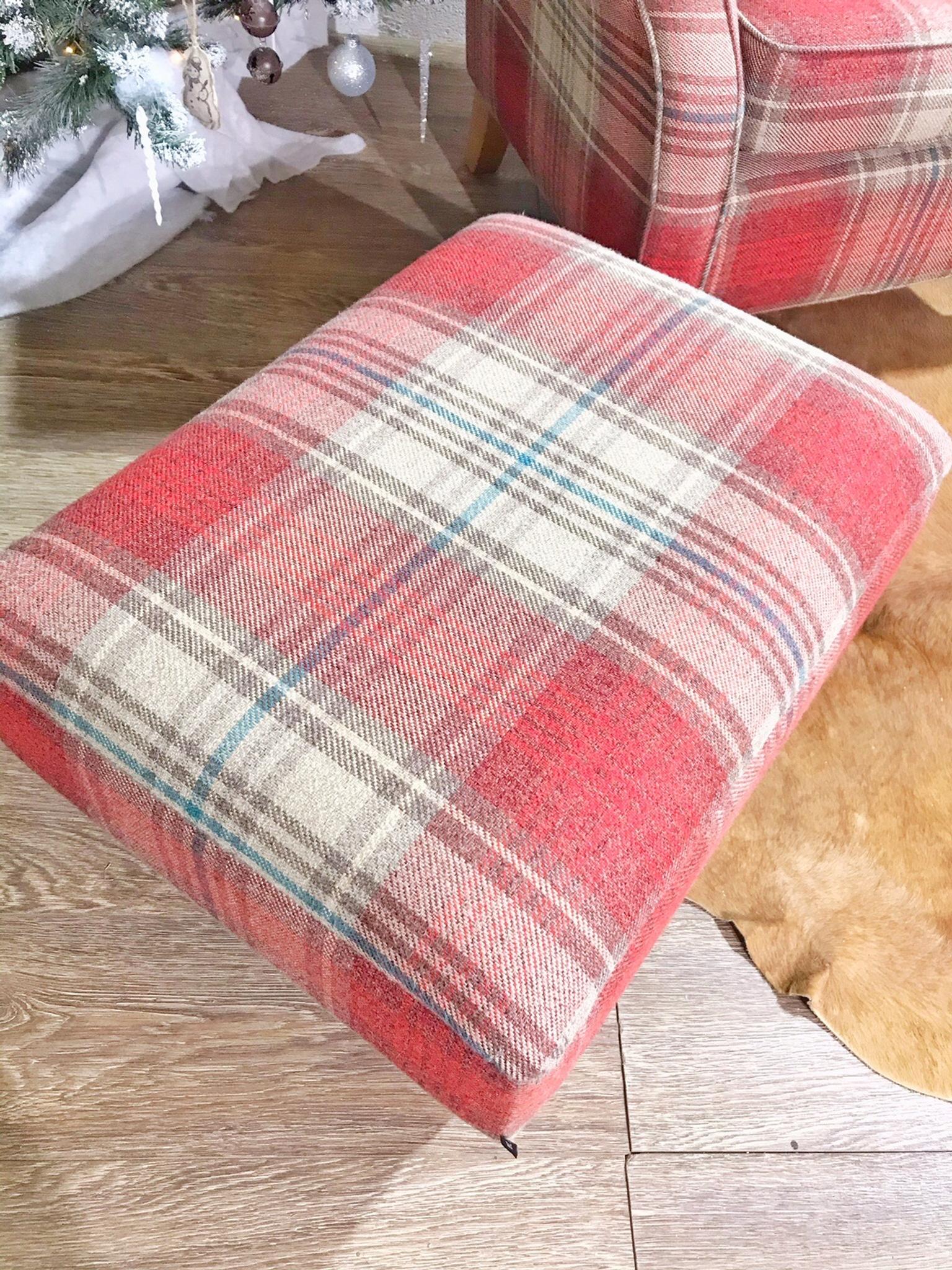 Next Sherlock Armchair Tartan + Footstool in M45 Whitefield for £280.00