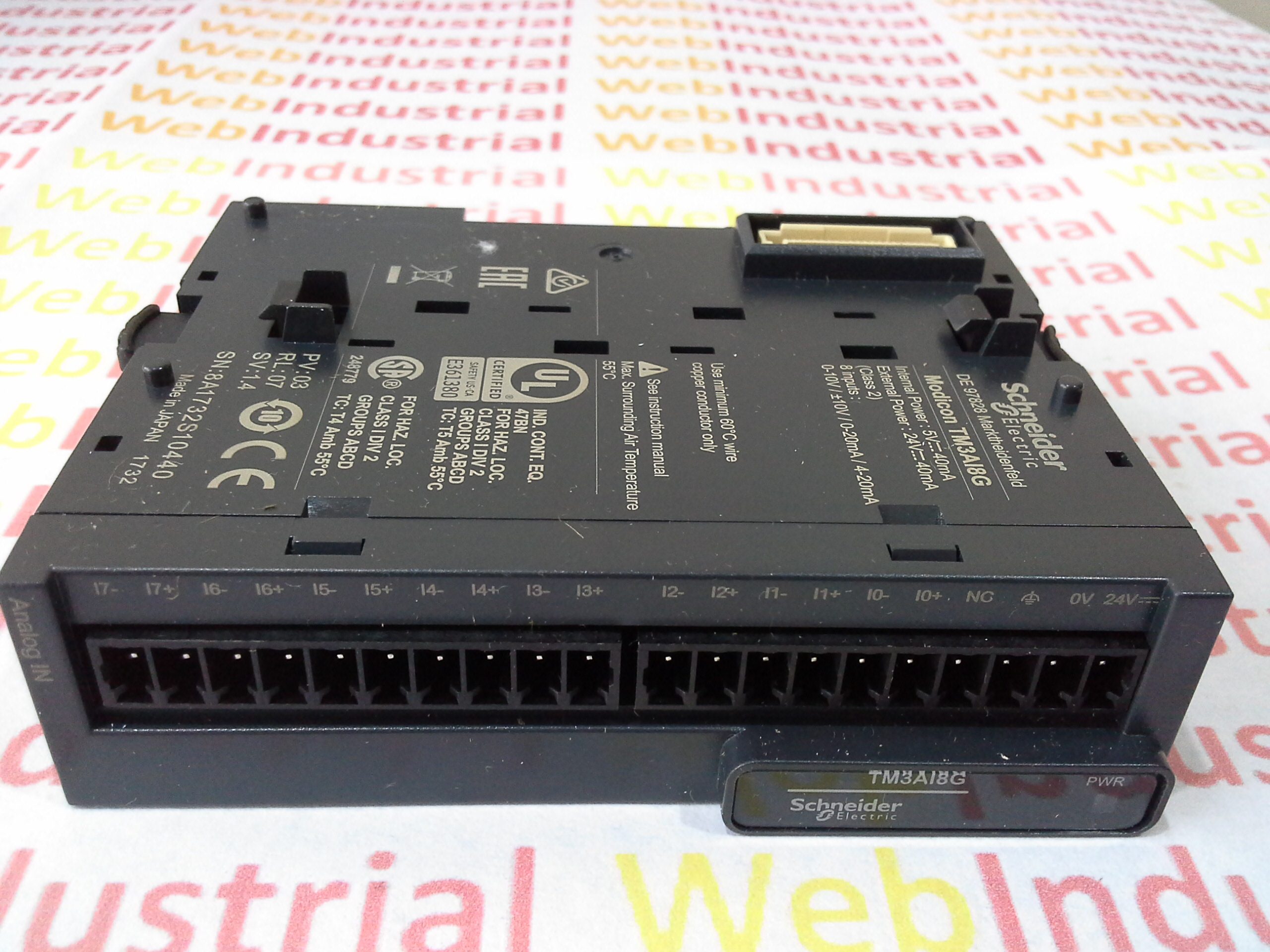 Módulo de 8 entradas analógicas TM3AI8G SCHNEIDER ELECTRIC Módulo de 8 entradas analógicas TM3AI8G SCHNEIDER ELECTRIC