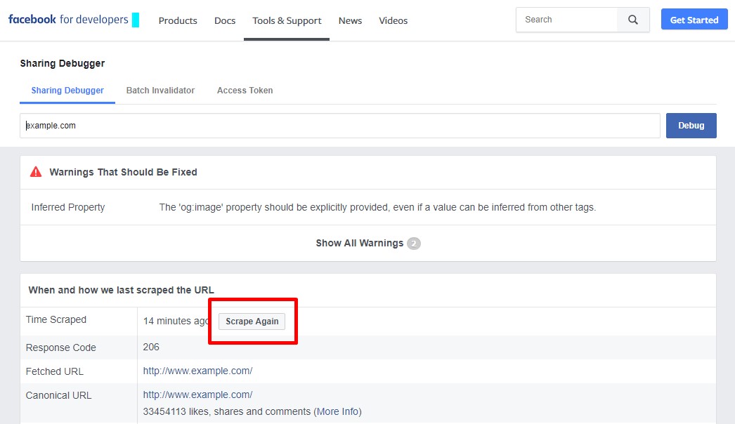 How to Update Facebook Link Preview of Your site lium Blog
