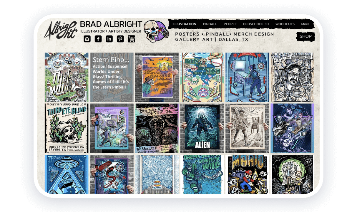 10 Best Artist site Examples in 2024 lium