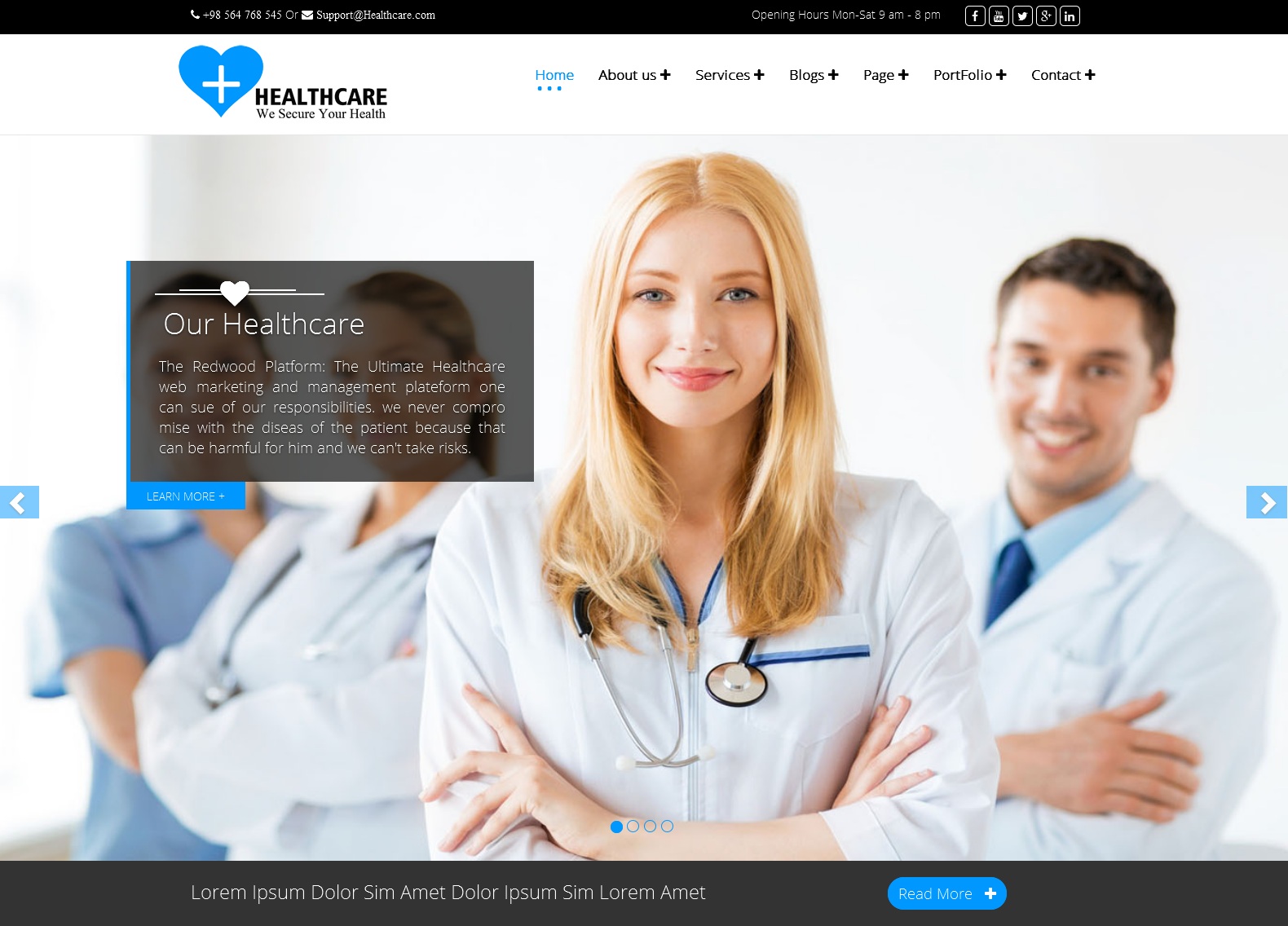 Healthcare WordPress Premium Theme