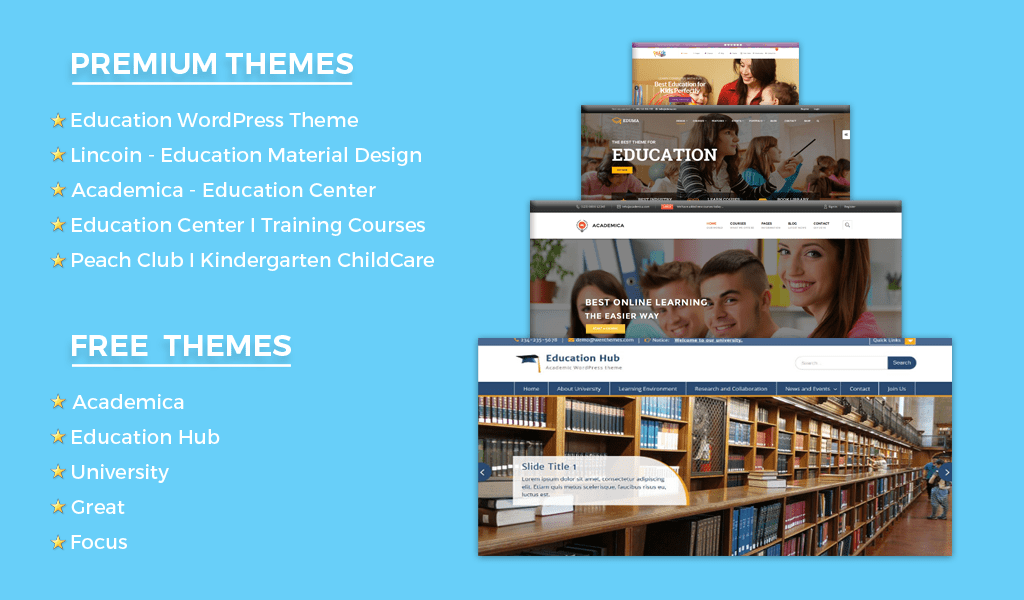 Top 10 Best Educational Themes 2016 lizar