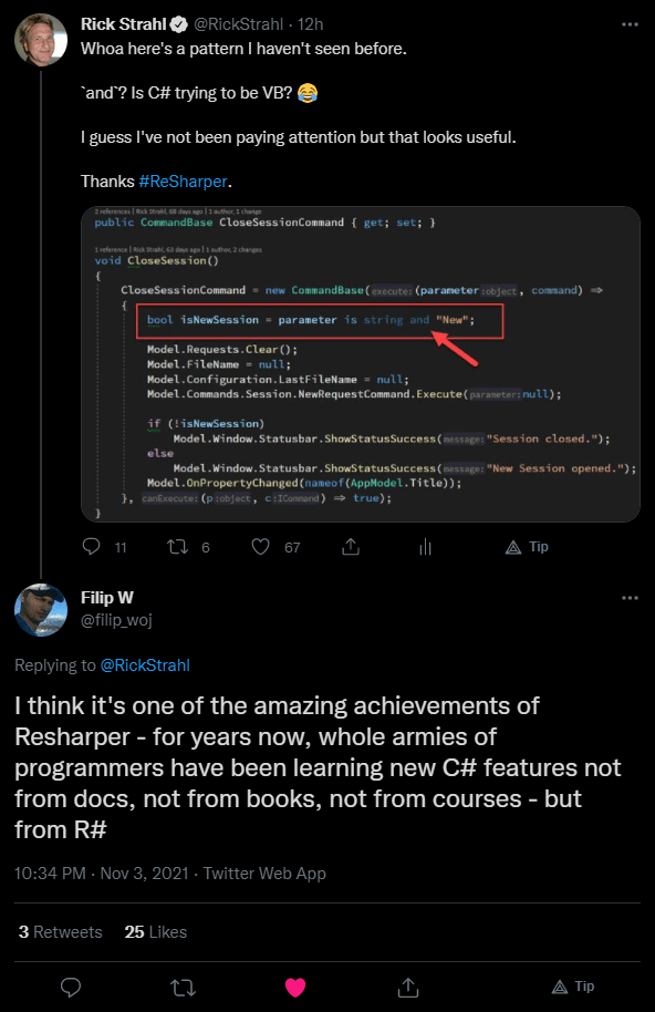 Discovering new C String Pattern Matching Features Rick Strahl's  Log