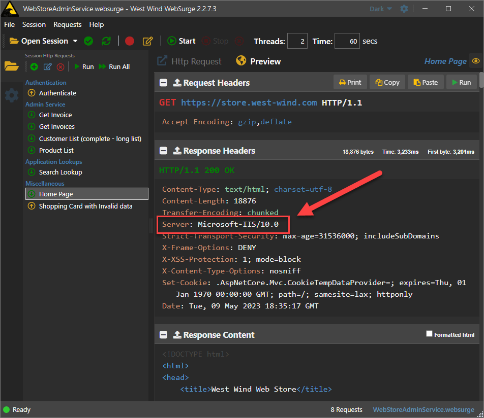 Removing the IIS Server Request Header from Core Apps (any version) Rick Strahl's  Log