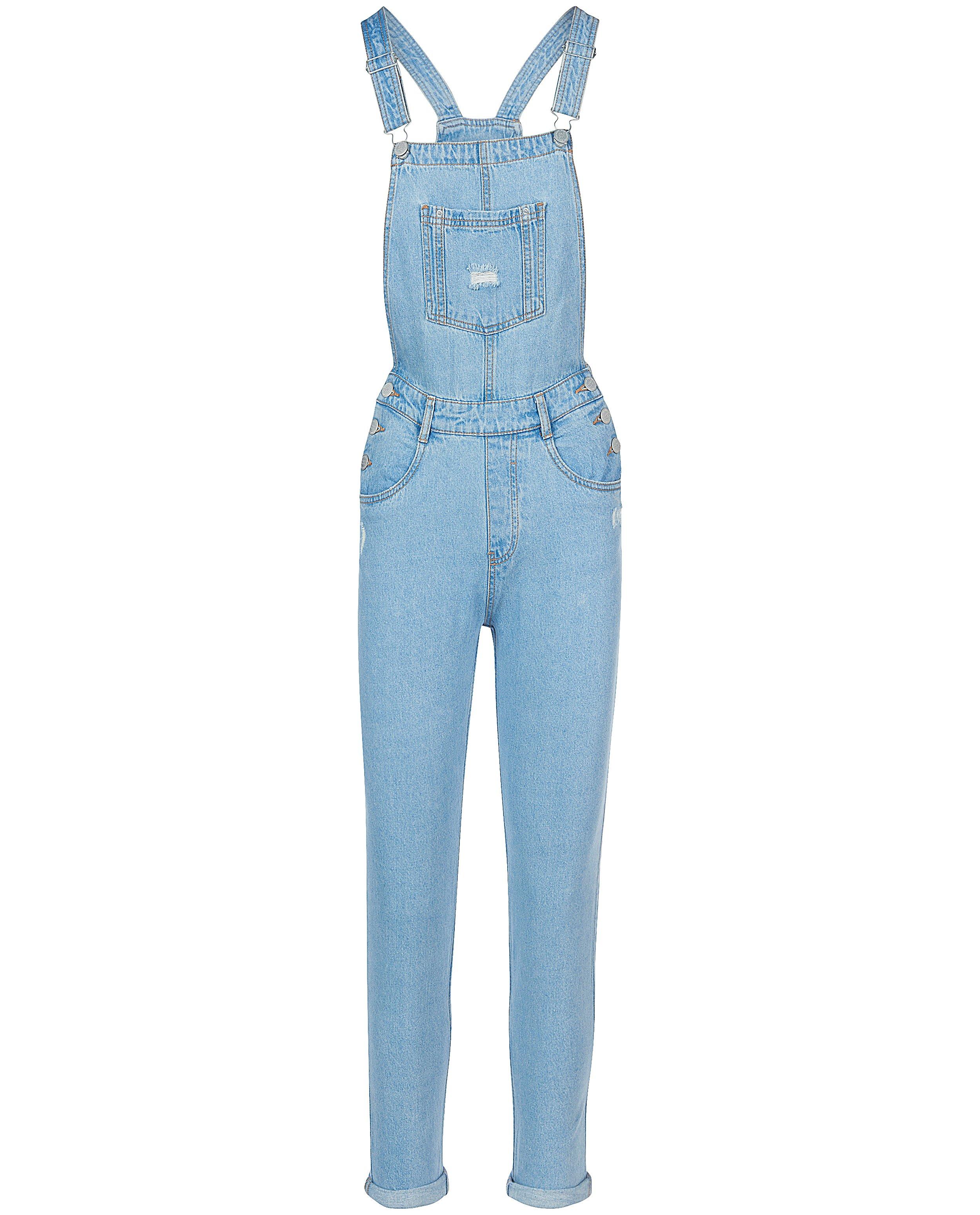 Lichtblauwe salopette