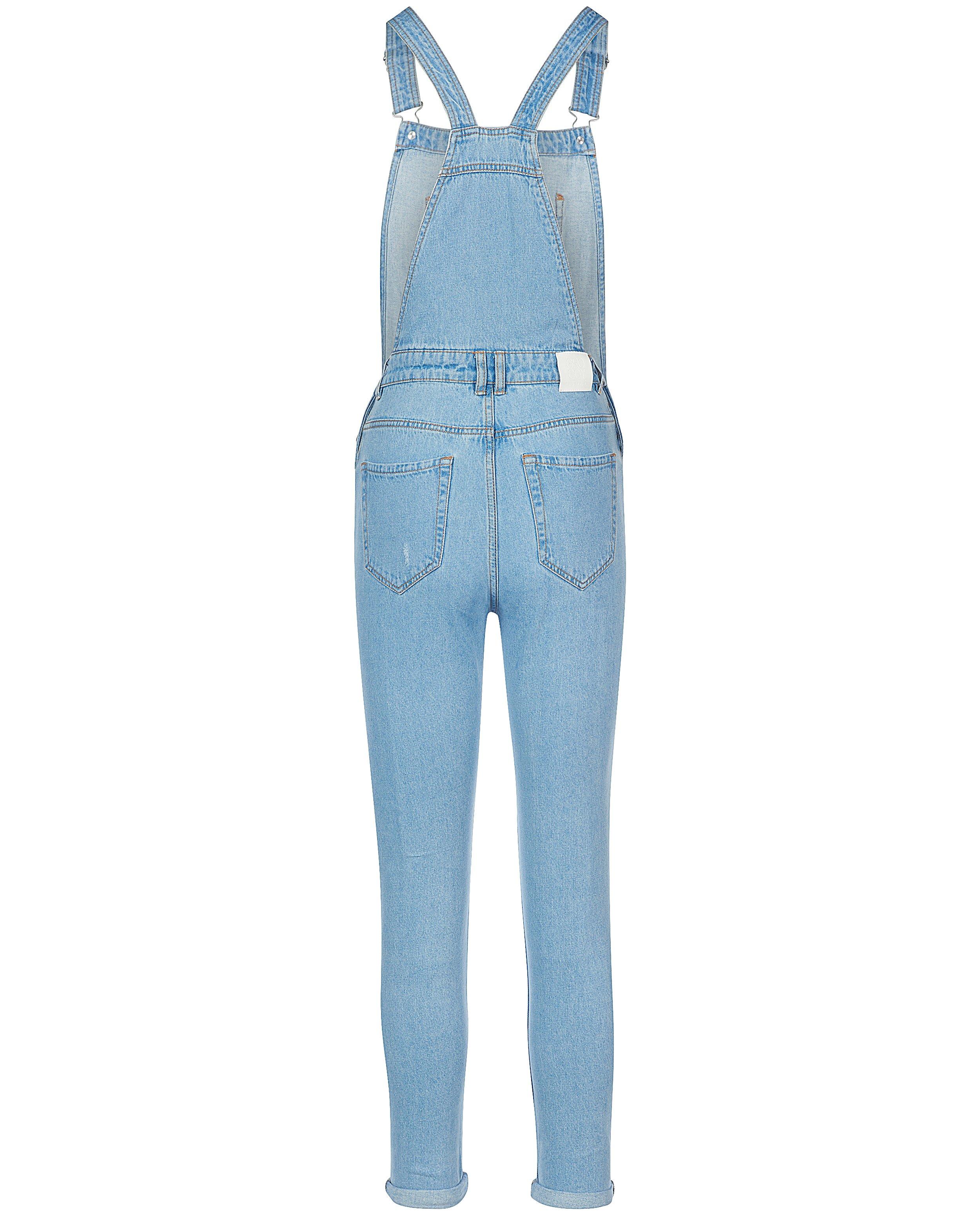 Lichtblauwe salopette