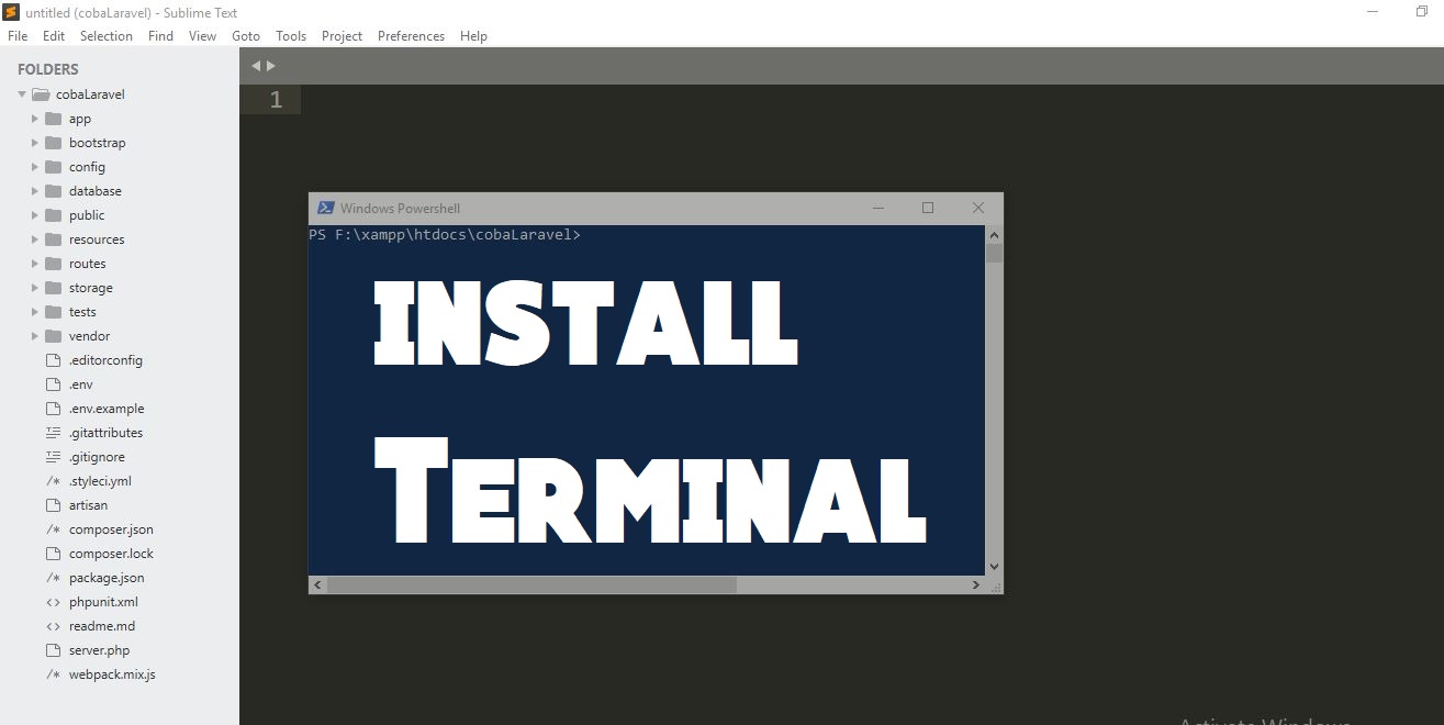 Cara Install Terminal di Sublime Text 3 webmediabelajar