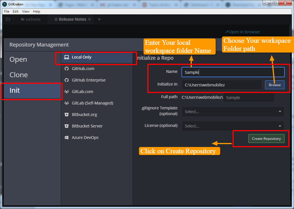 How to install GitKraken on Windows mobilez