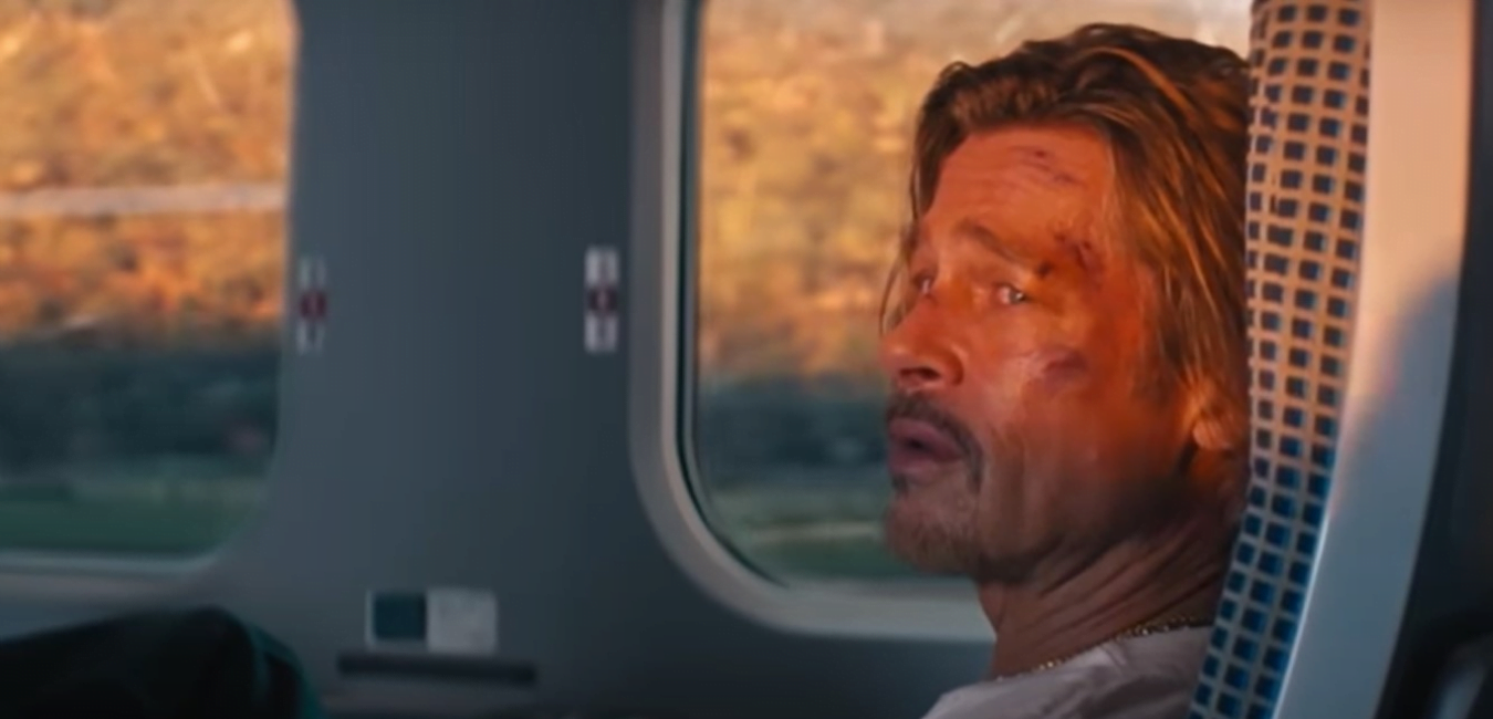 Bullet Train Trailer Brad Pitt steals the briefcase and also the show