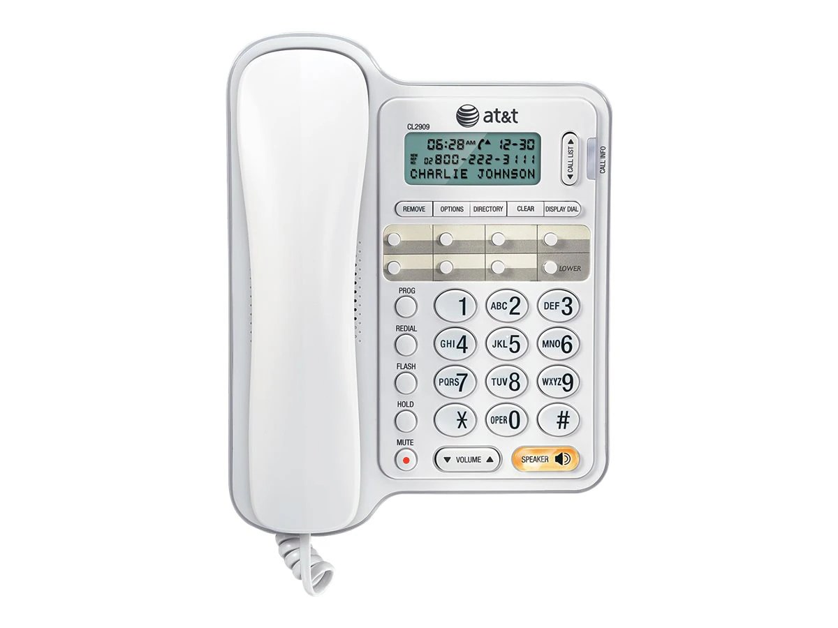 AT&T CL2909 - corded phone with caller ID/call waiting - CL2909