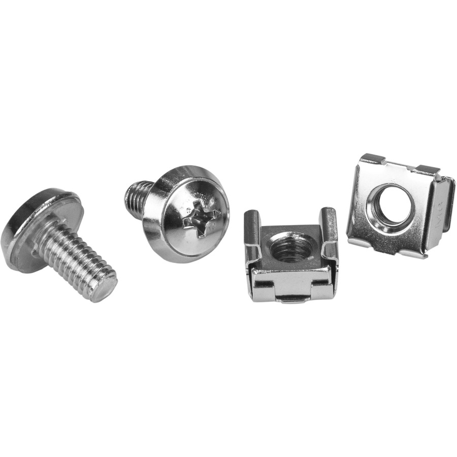 StarTech.com 100Pkg M6 Mounting Screws & Cage Nuts- M6 Cage Nuts and