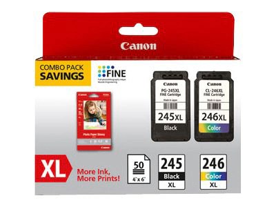 Canon PG-245 XL/CL-246XL Combo Pack with GP-502 - 2-pack - High