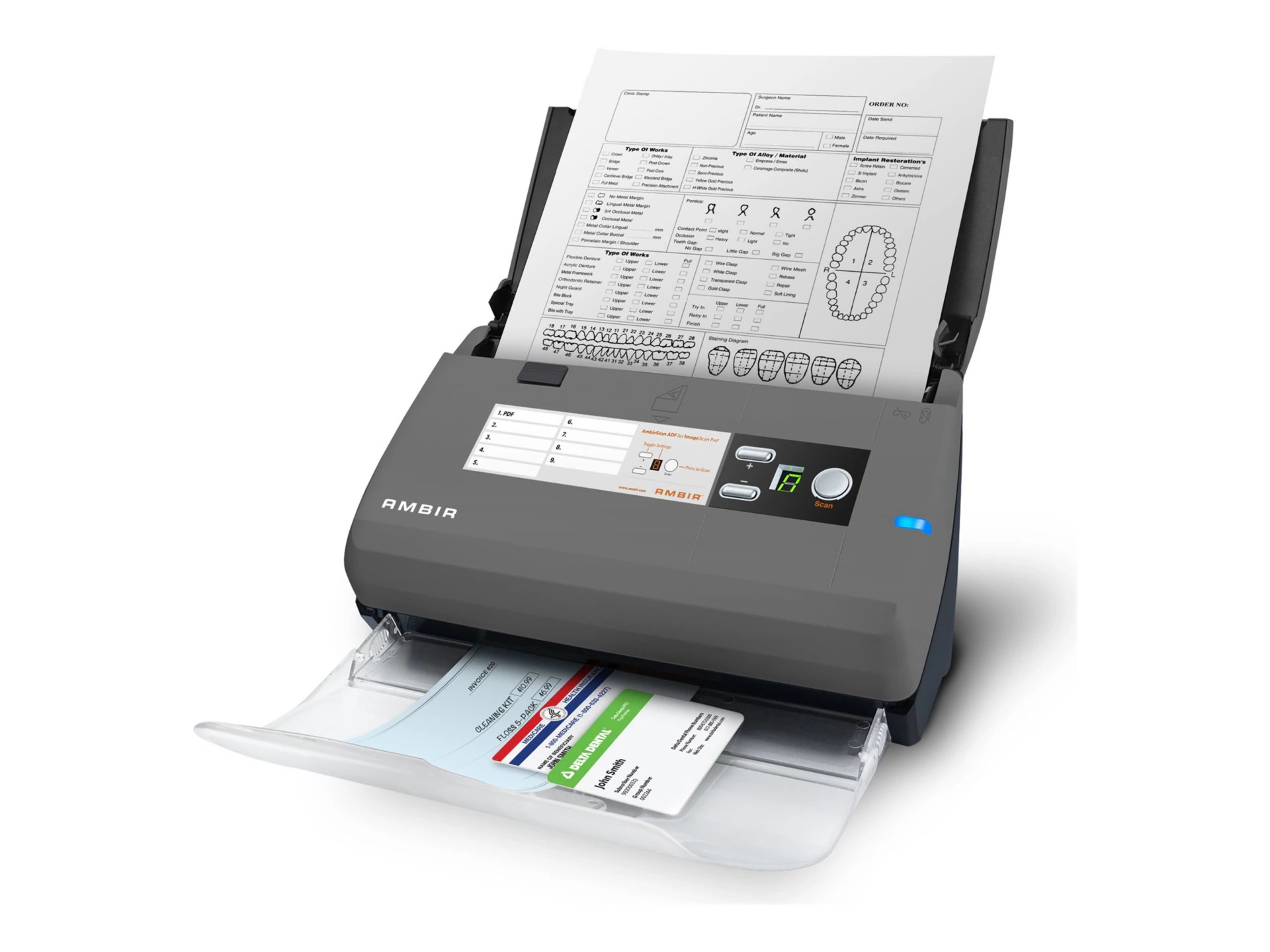 Ambir ImageScan Pro 820ix - document scanner - desktop - DS820IX-AS