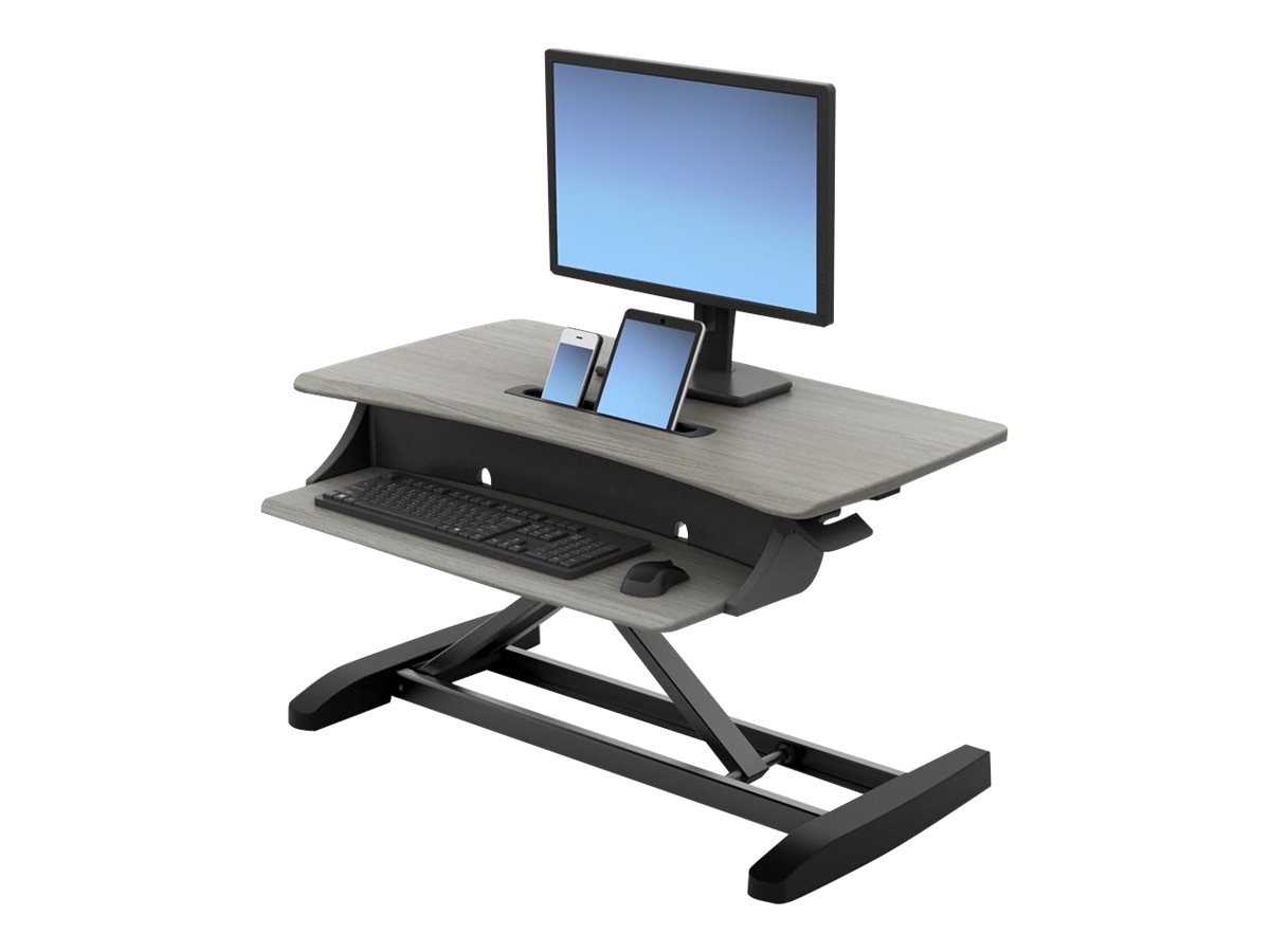 Ergotron WorkFitZ Mini SitStand Desktop standing desk converter
