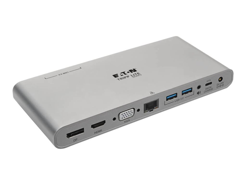 Tripp Lite Usb C Docking Station W Usb Hub Hdmi Vga Dp Gbe Pd Charging 4k