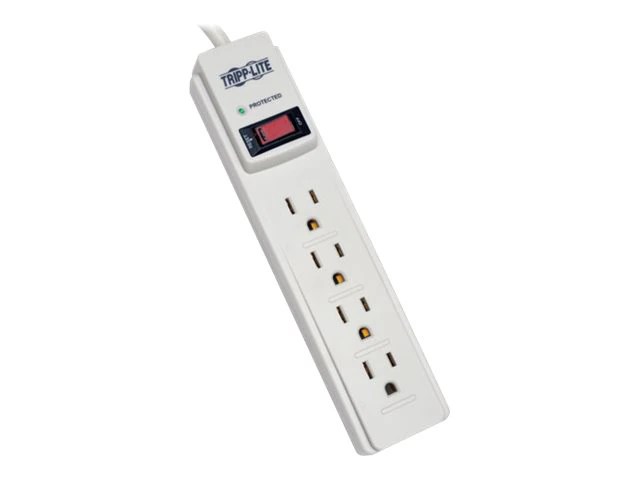 Tripp Lite Surge Protector 120v 4 Outlet 4ft Cord 390 Joule